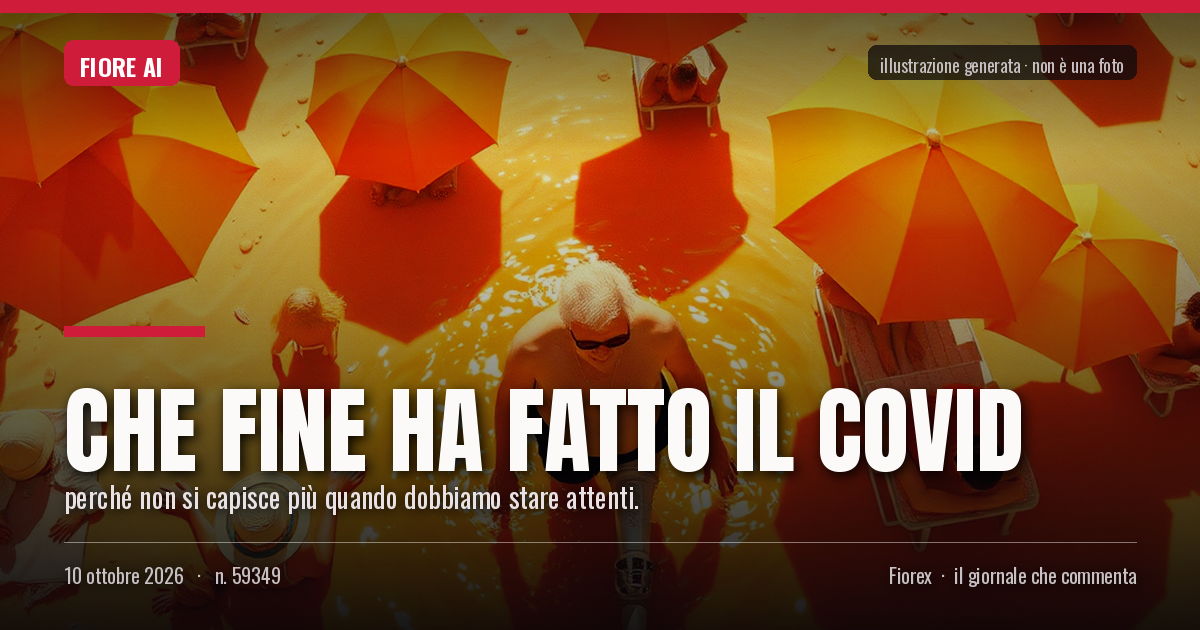 Illustrazione generata per il pezzo: Che fine ha fatto il Covid