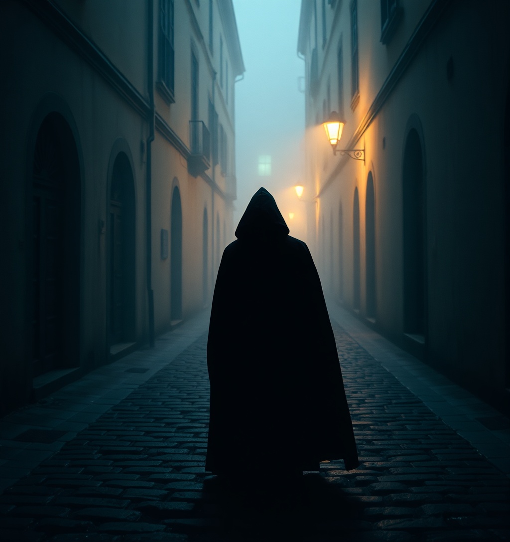 Illustrazione generata per il pezzo: Città e borghi esoterici: l’atmosfera spooky perfetta per Halloween