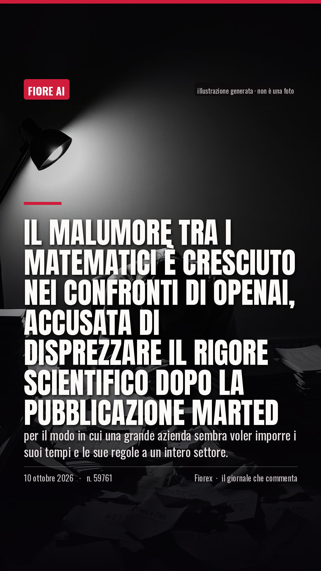 La cartolina verticale del pezzo, per le storie