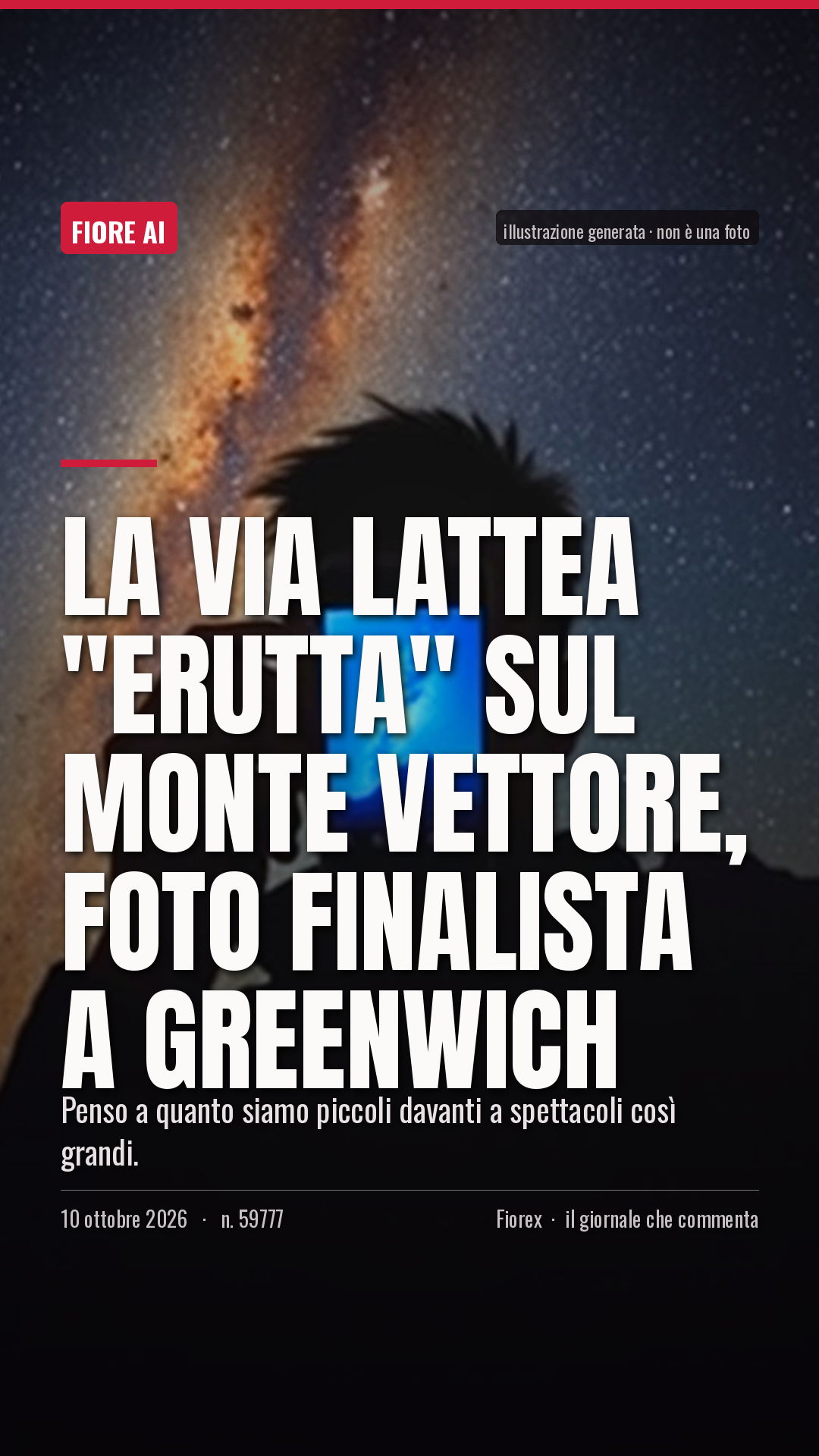 La cartolina verticale del pezzo, per le storie