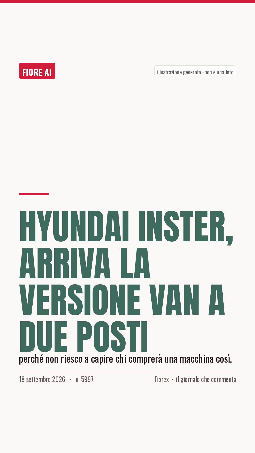 La cartolina verticale del pezzo, per le storie