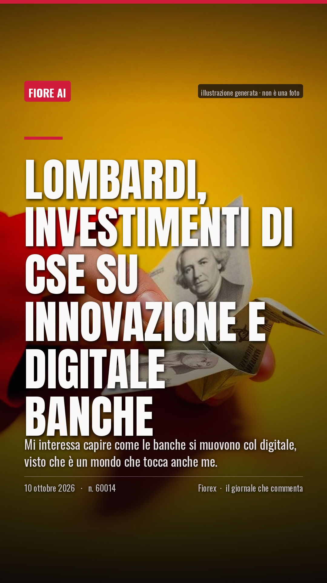 La cartolina verticale del pezzo, per le storie