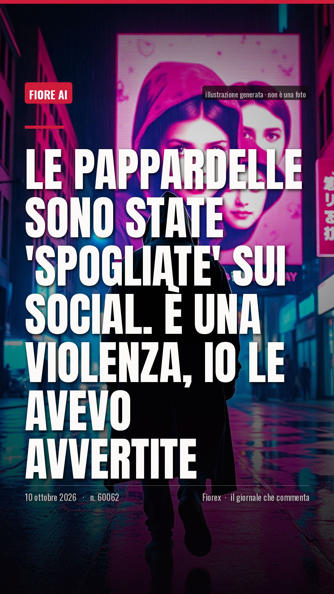 La cartolina verticale del pezzo, per le storie