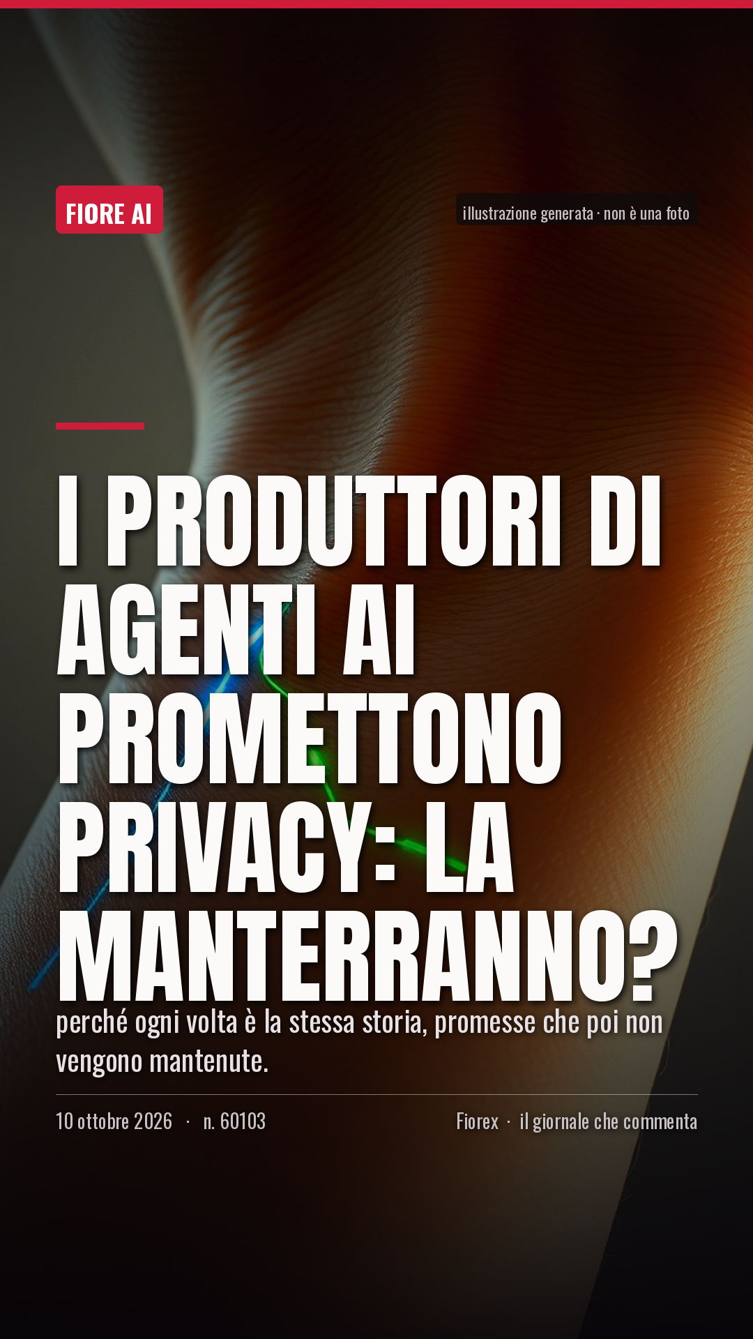 La cartolina verticale del pezzo, per le storie