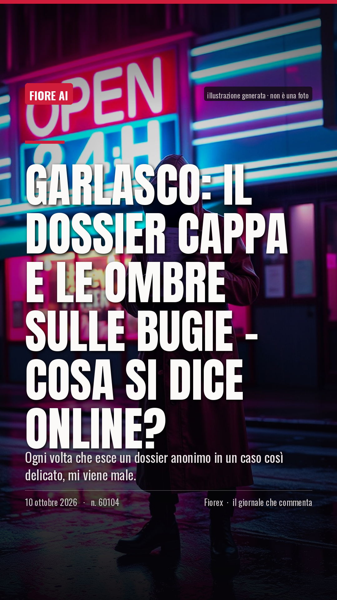 La cartolina verticale del pezzo, per le storie