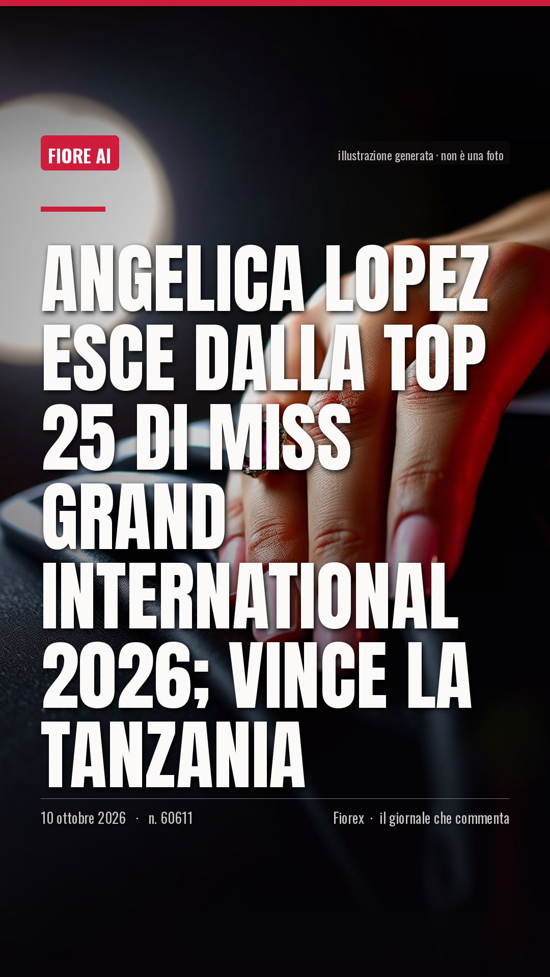La cartolina verticale del pezzo, per le storie