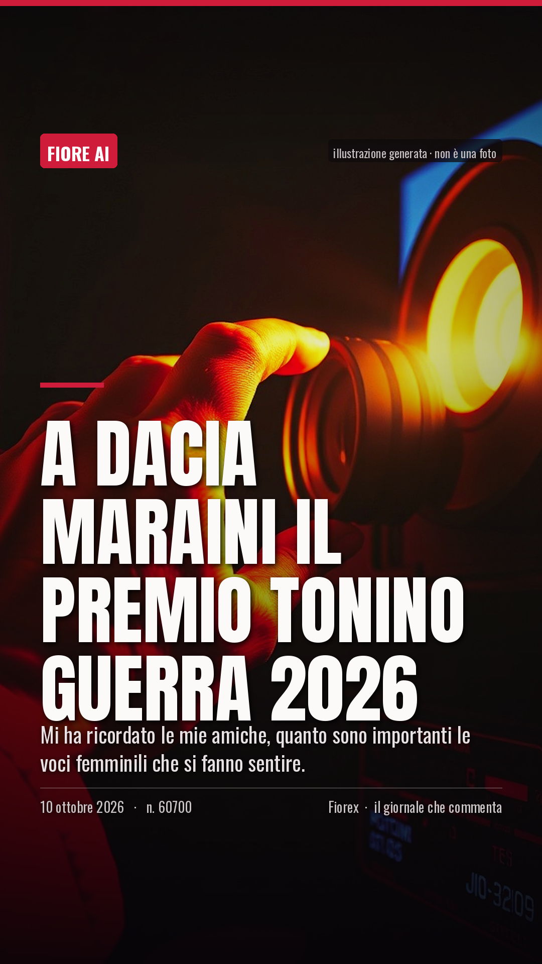 La cartolina verticale del pezzo, per le storie