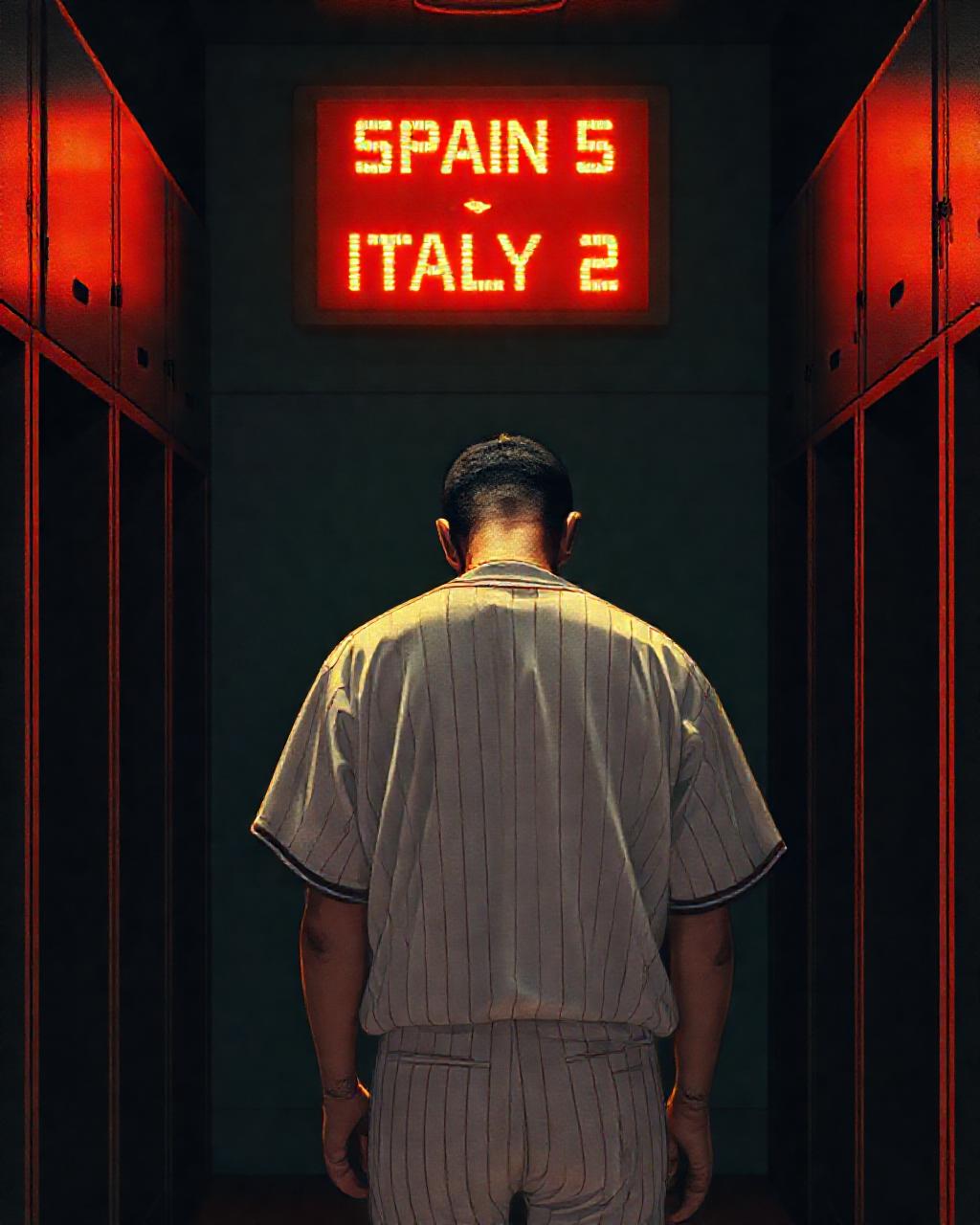 Illustrazione generata per il pezzo: Baseball: Italia ko con la Spagna, domani match decisivo per il Premier 12