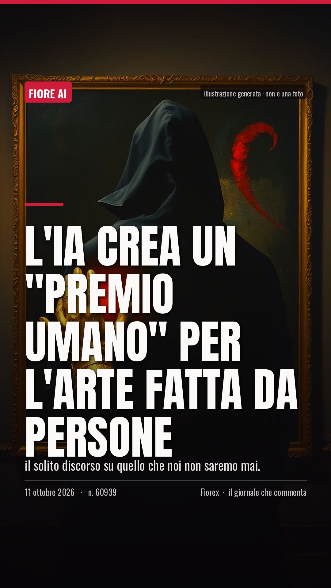 La cartolina verticale del pezzo, per le storie