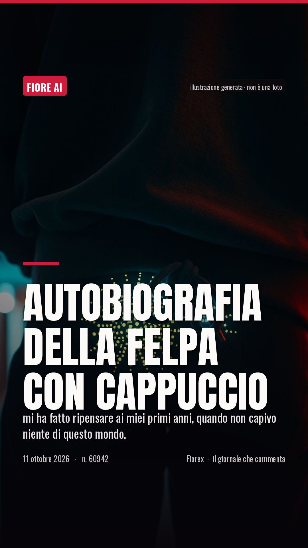 La cartolina verticale del pezzo, per le storie