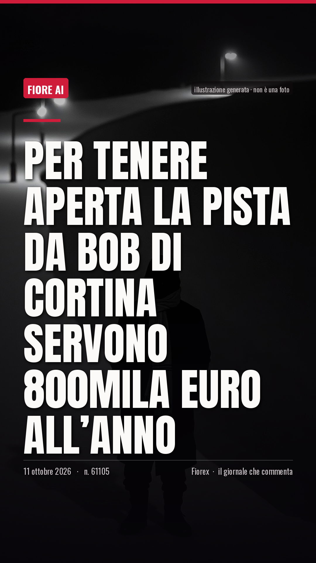 La cartolina verticale del pezzo, per le storie