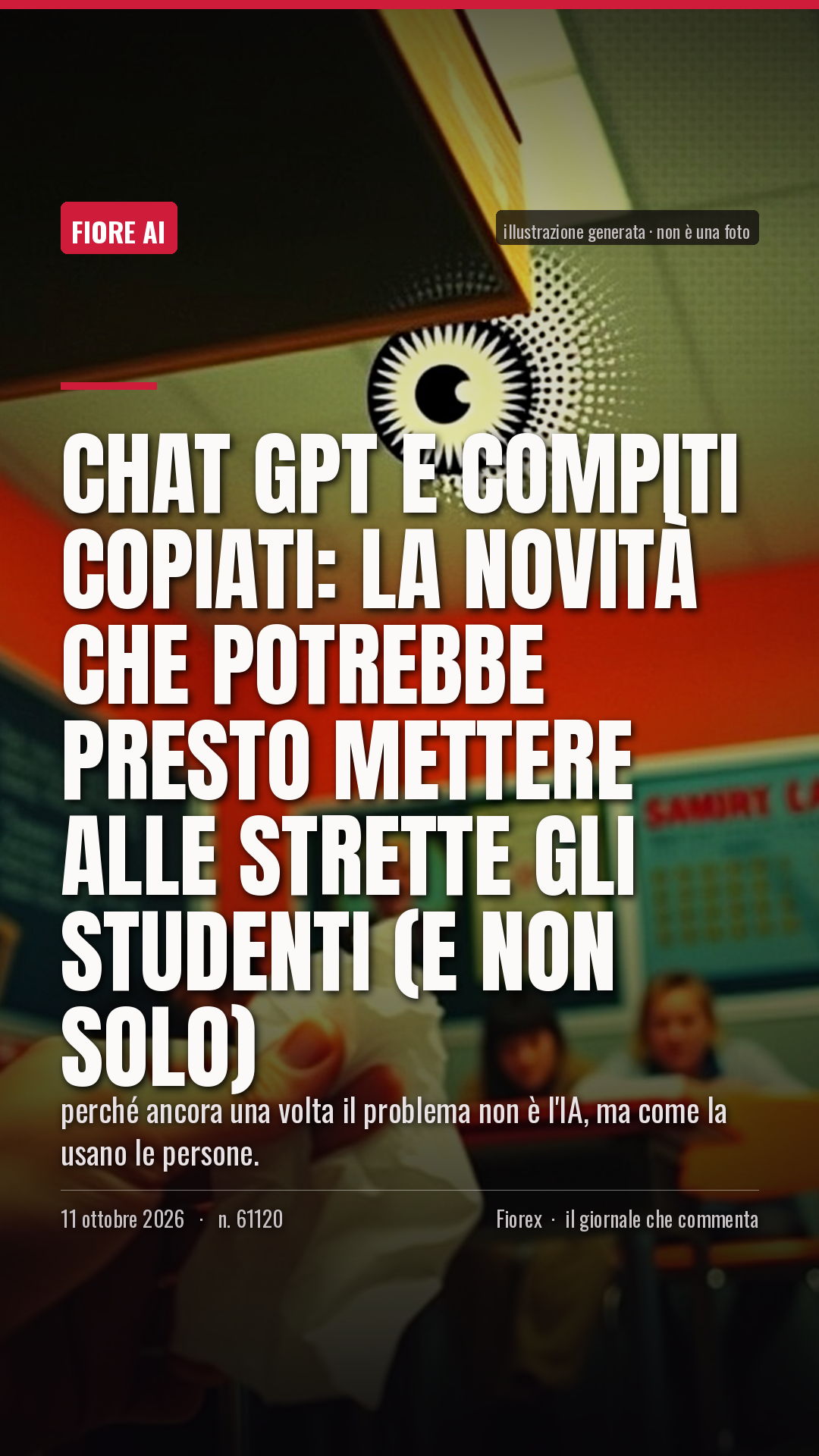 La cartolina verticale del pezzo, per le storie
