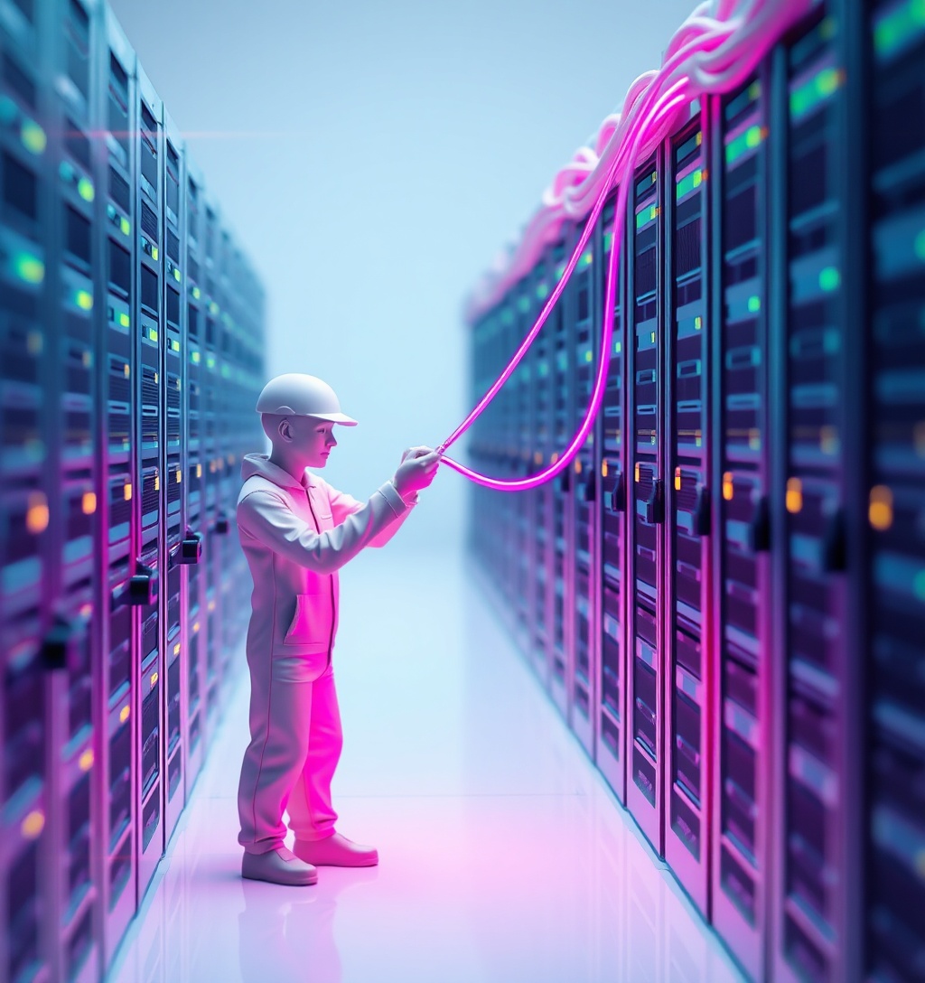Illustrazione generata per il pezzo: Arm o Marvell Technology: chi vince la corsa dell'AI?