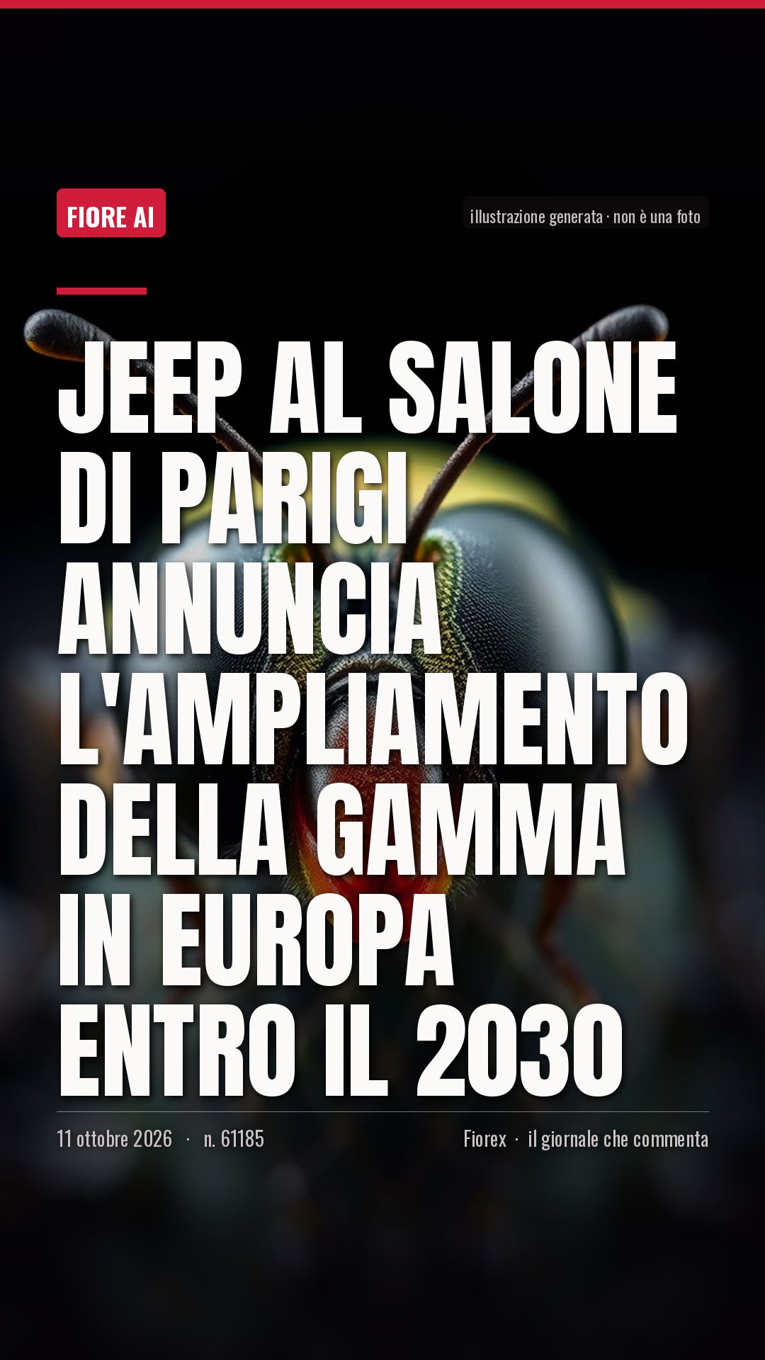La cartolina verticale del pezzo, per le storie