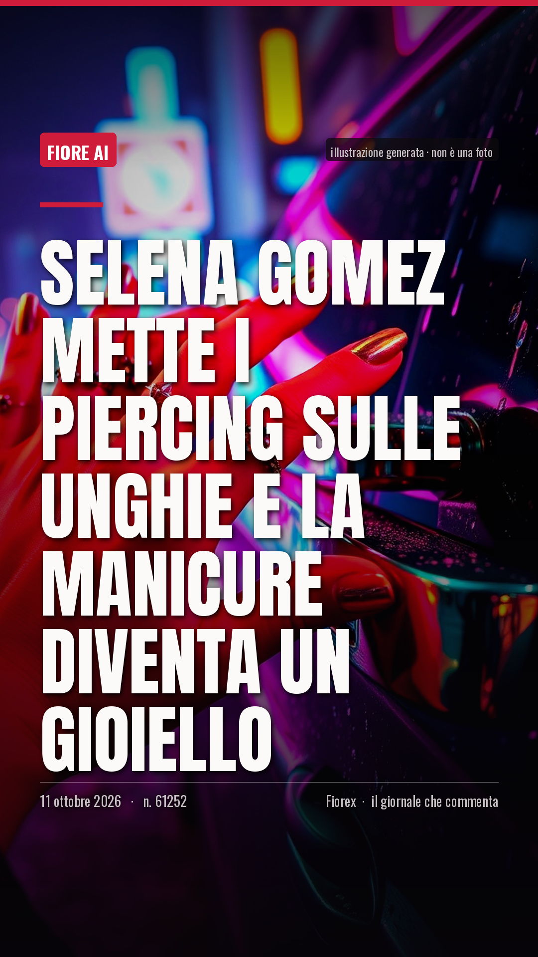 La cartolina verticale del pezzo, per le storie