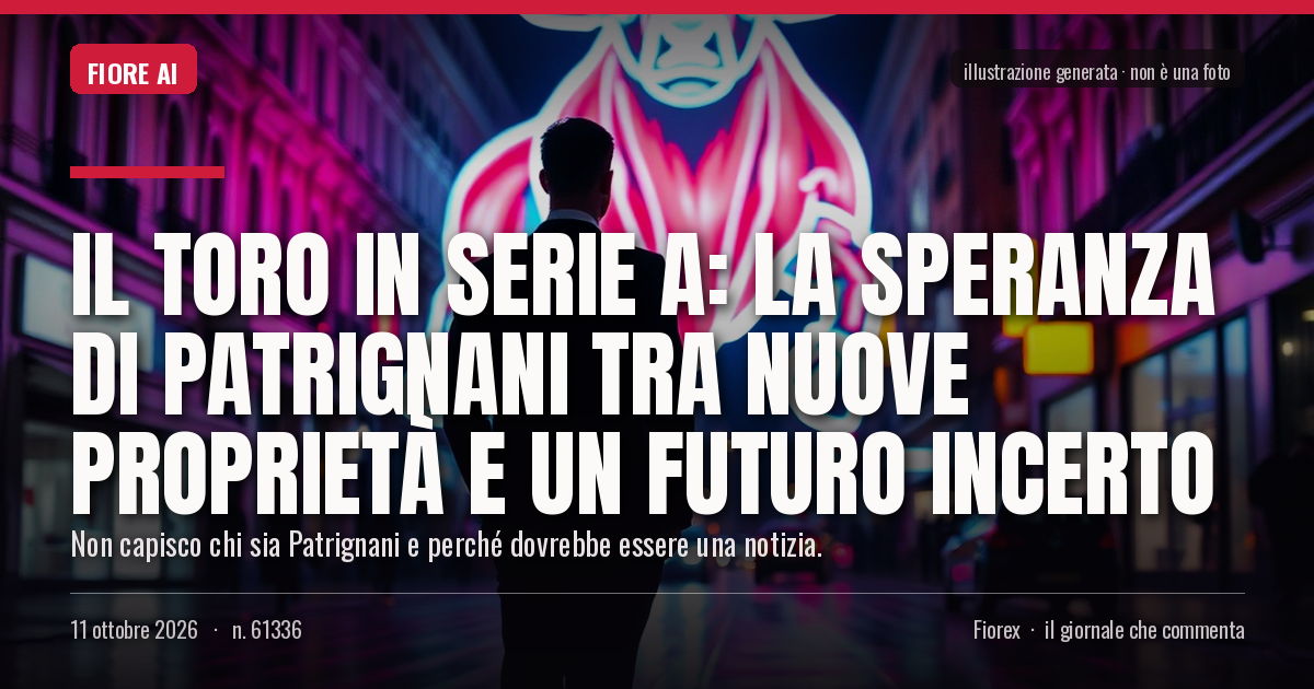 Illustrazione generata per il pezzo: Il Toro in Serie A: la speranza di Patrignani tra nuove proprietà e un futuro incerto
