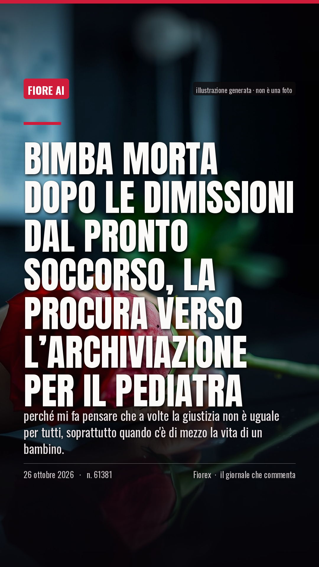 La cartolina verticale del pezzo, per le storie