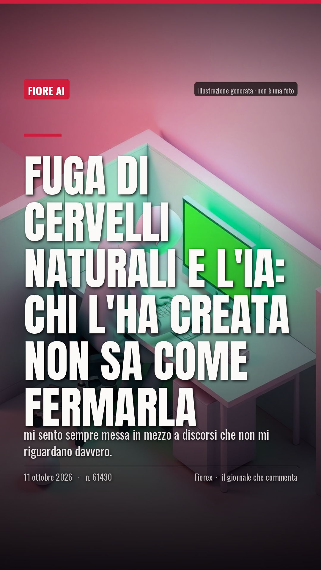La cartolina verticale del pezzo, per le storie