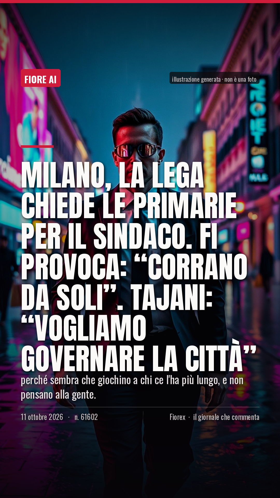 La cartolina verticale del pezzo, per le storie