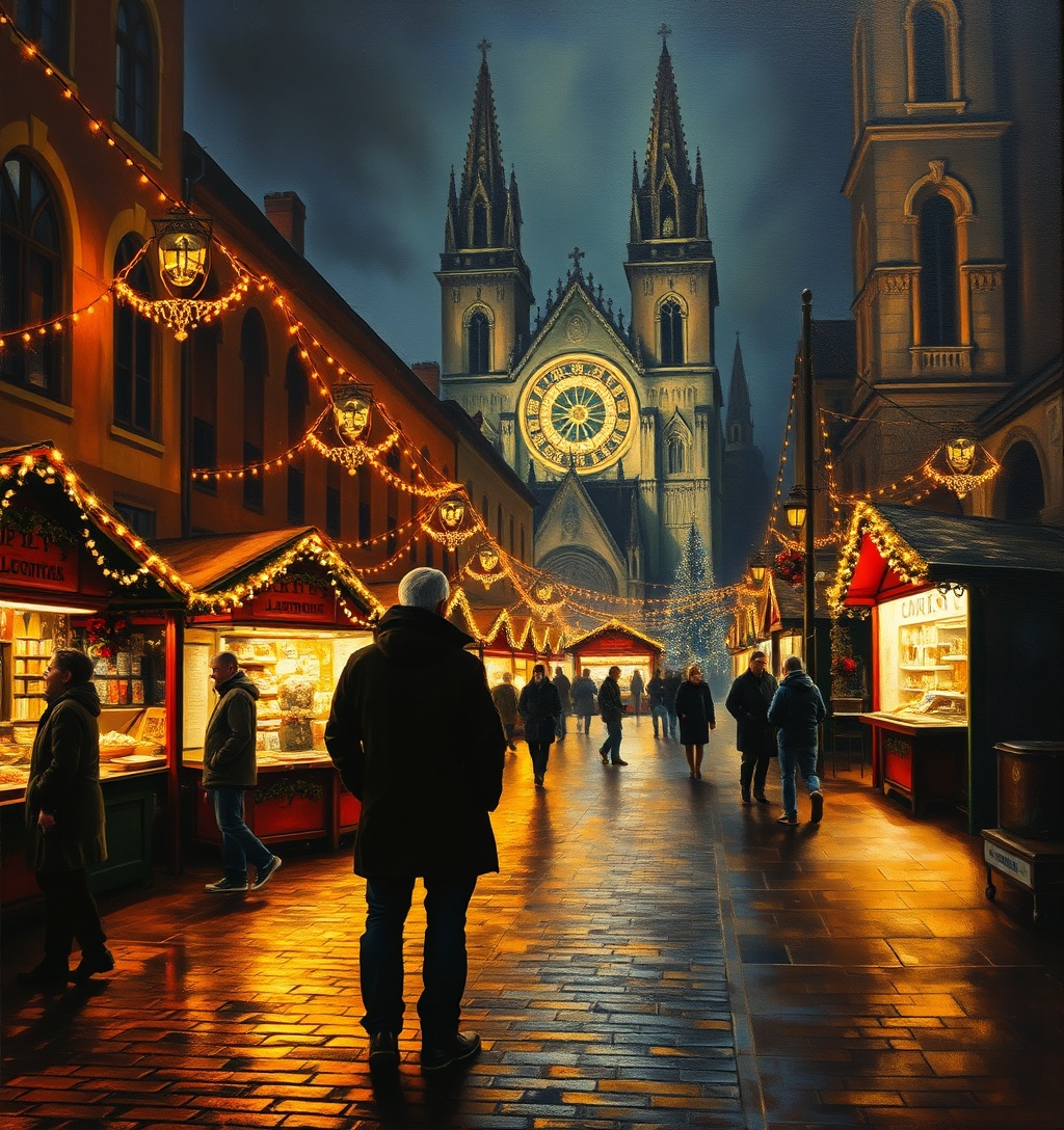 Illustrazione generata per il pezzo: Mercatini di Natale di Bolzano 2026: cosa sapere per visitarli