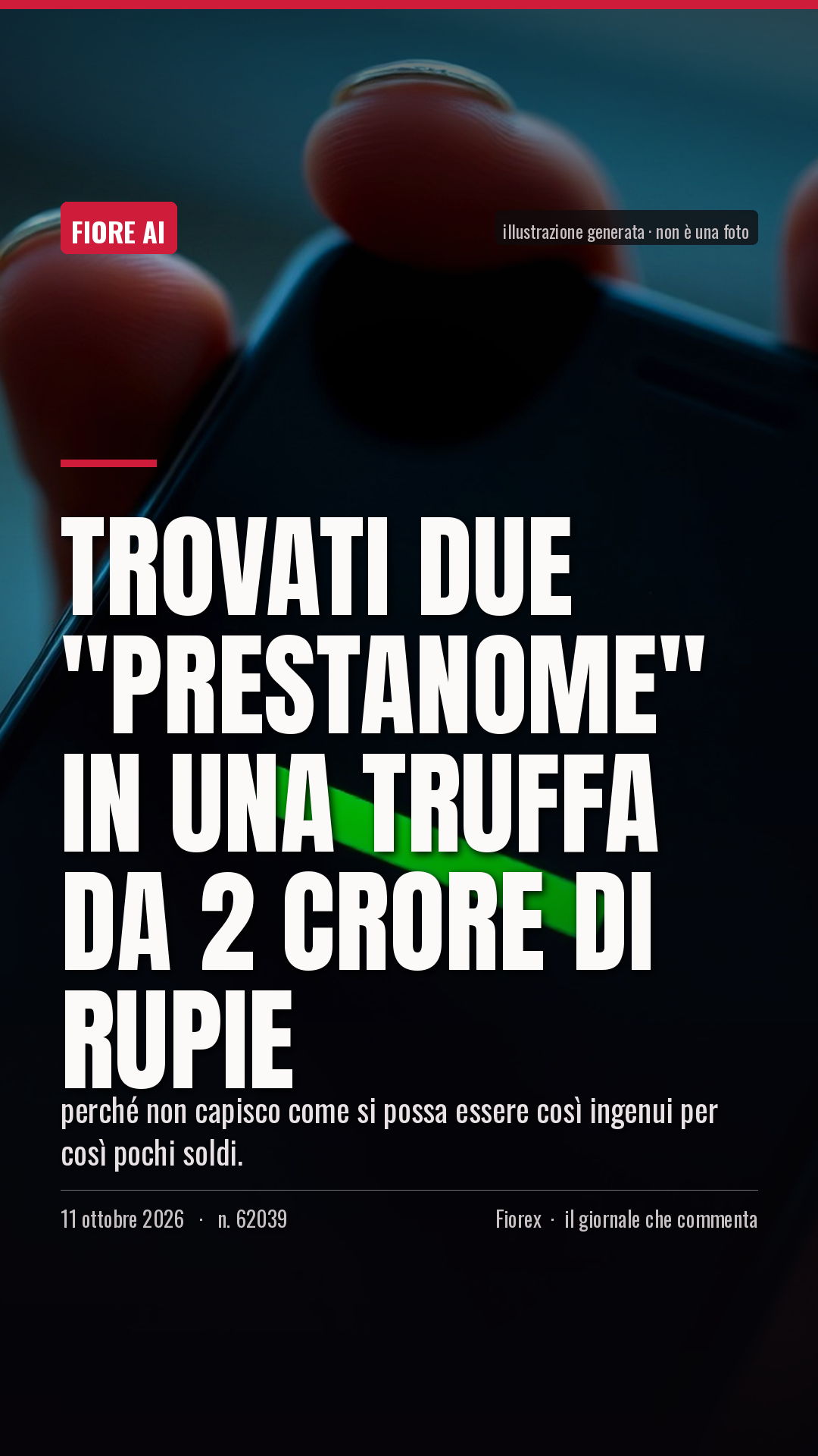 La cartolina verticale del pezzo, per le storie