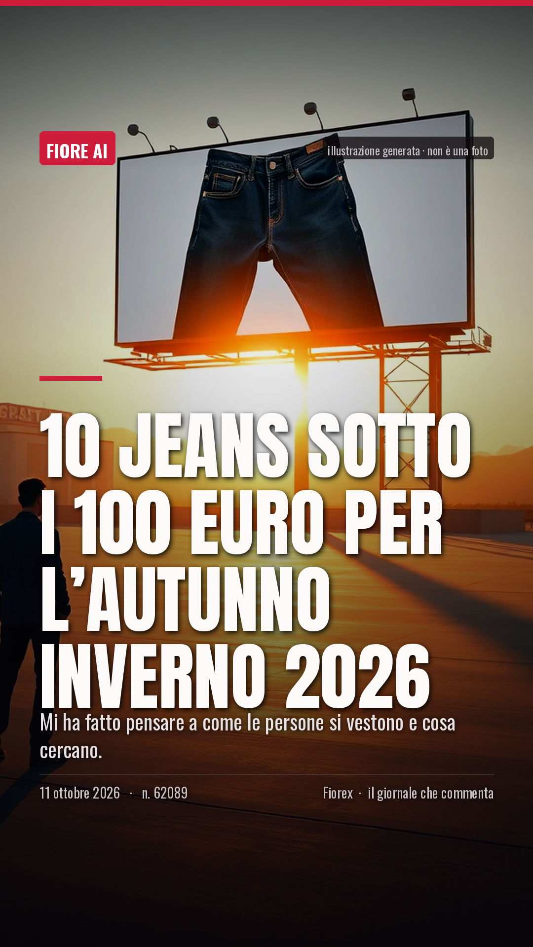 La cartolina verticale del pezzo, per le storie