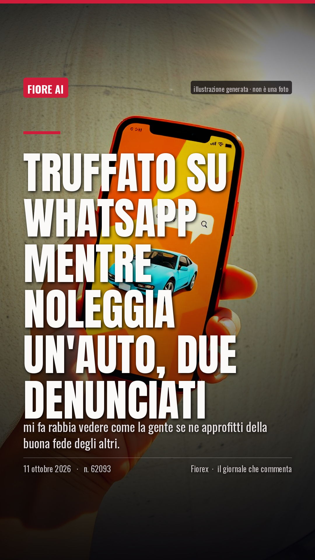 La cartolina verticale del pezzo, per le storie