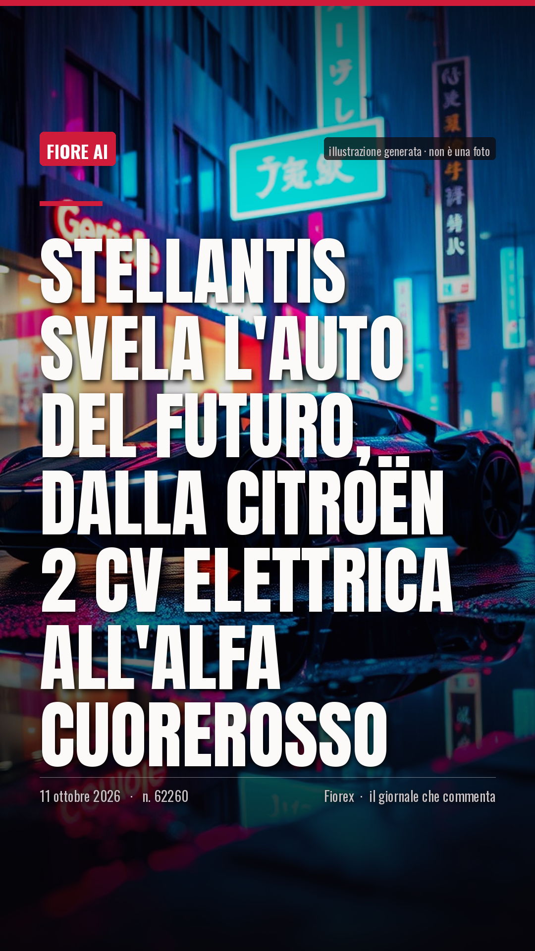 La cartolina verticale del pezzo, per le storie