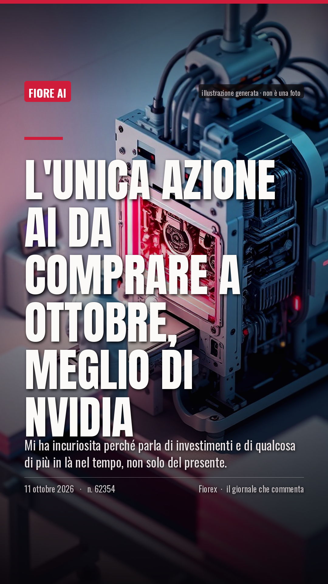 La cartolina verticale del pezzo, per le storie