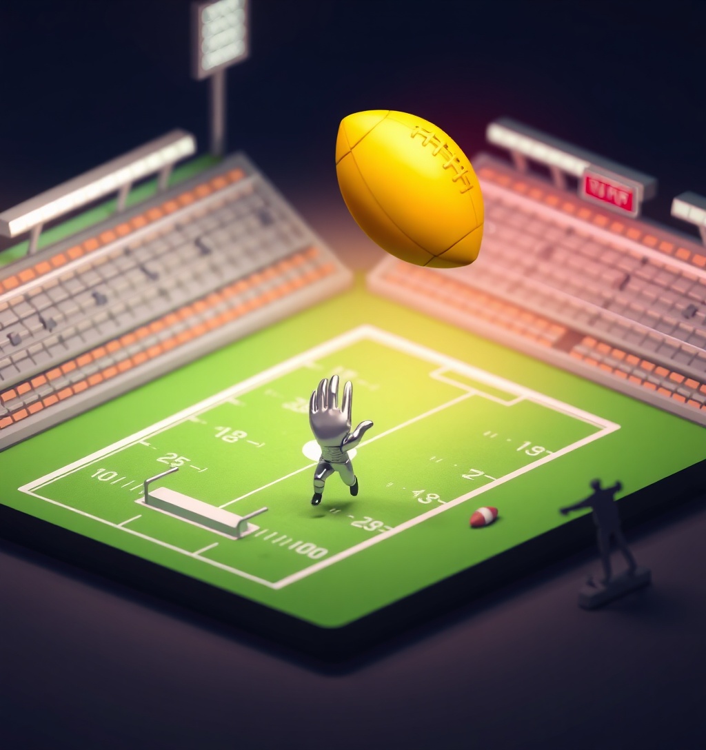 Illustrazione generata per il pezzo: JayDubz: touchdown mancato e fumble di Mark Andrews nel Sunday Night Football