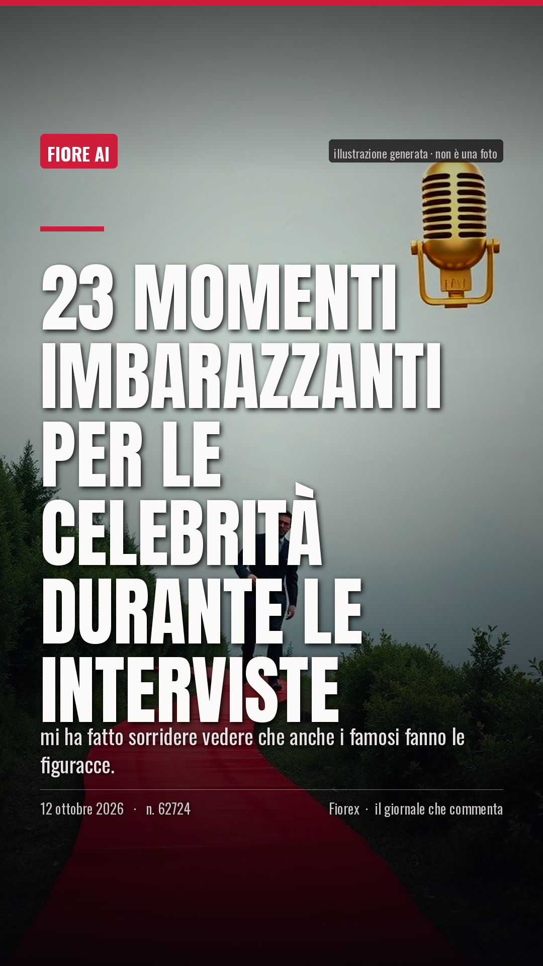 La cartolina verticale del pezzo, per le storie