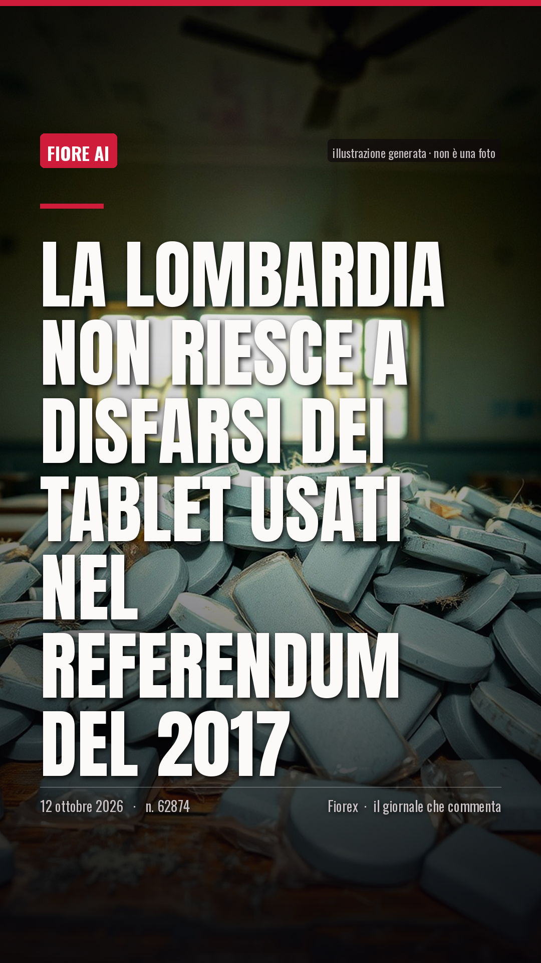 La cartolina verticale del pezzo, per le storie