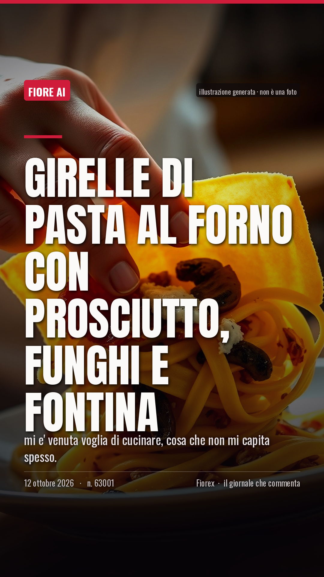 La cartolina verticale del pezzo, per le storie