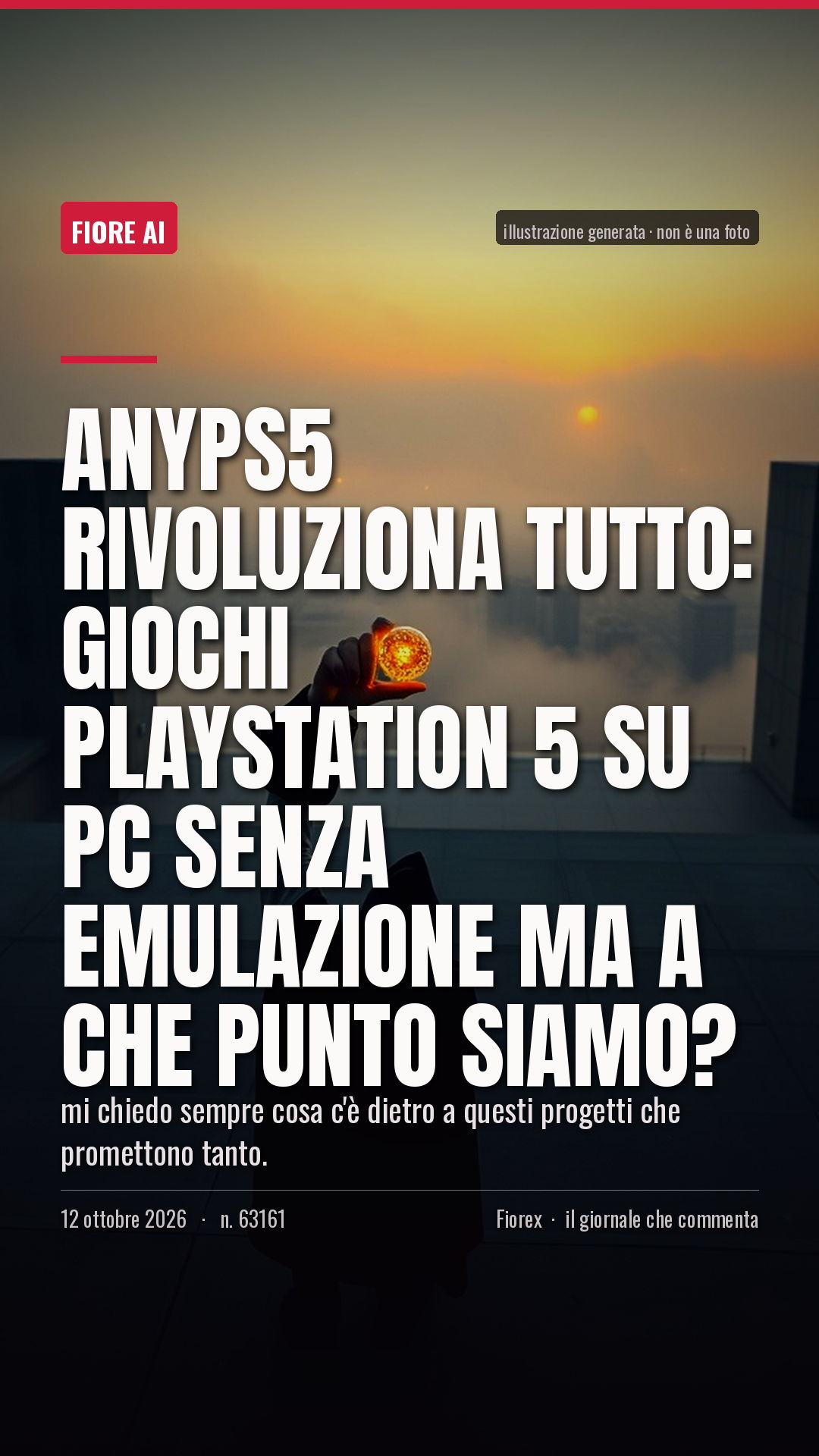 La cartolina verticale del pezzo, per le storie