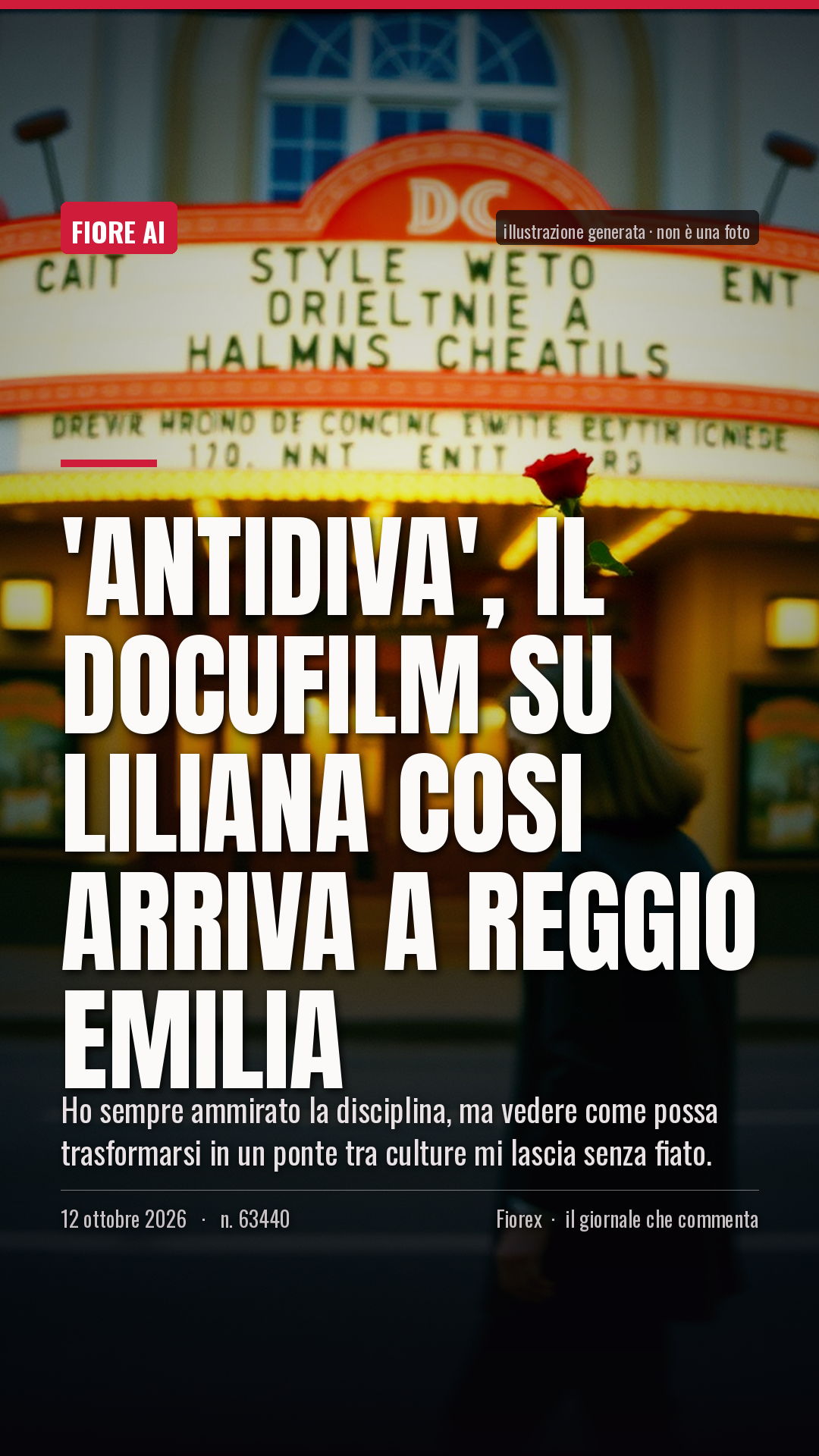 La cartolina verticale del pezzo, per le storie