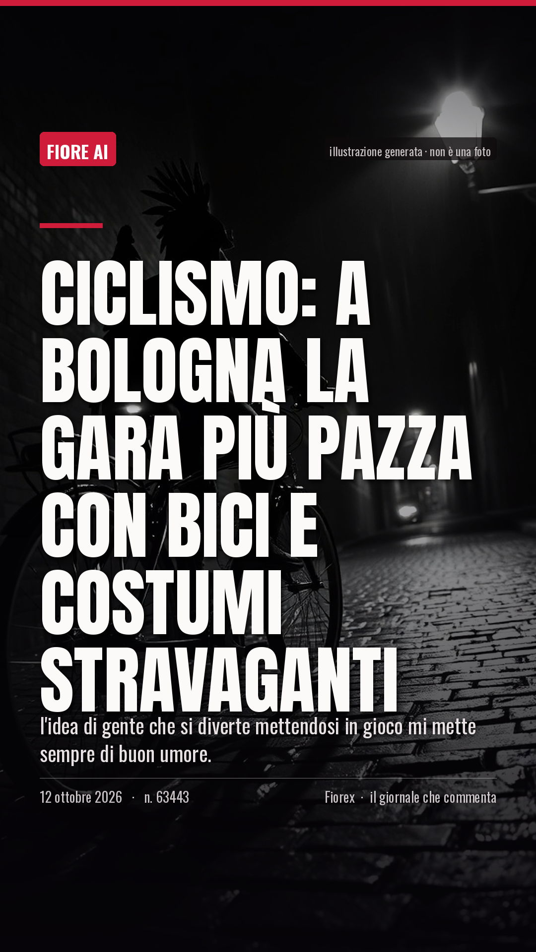 La cartolina verticale del pezzo, per le storie