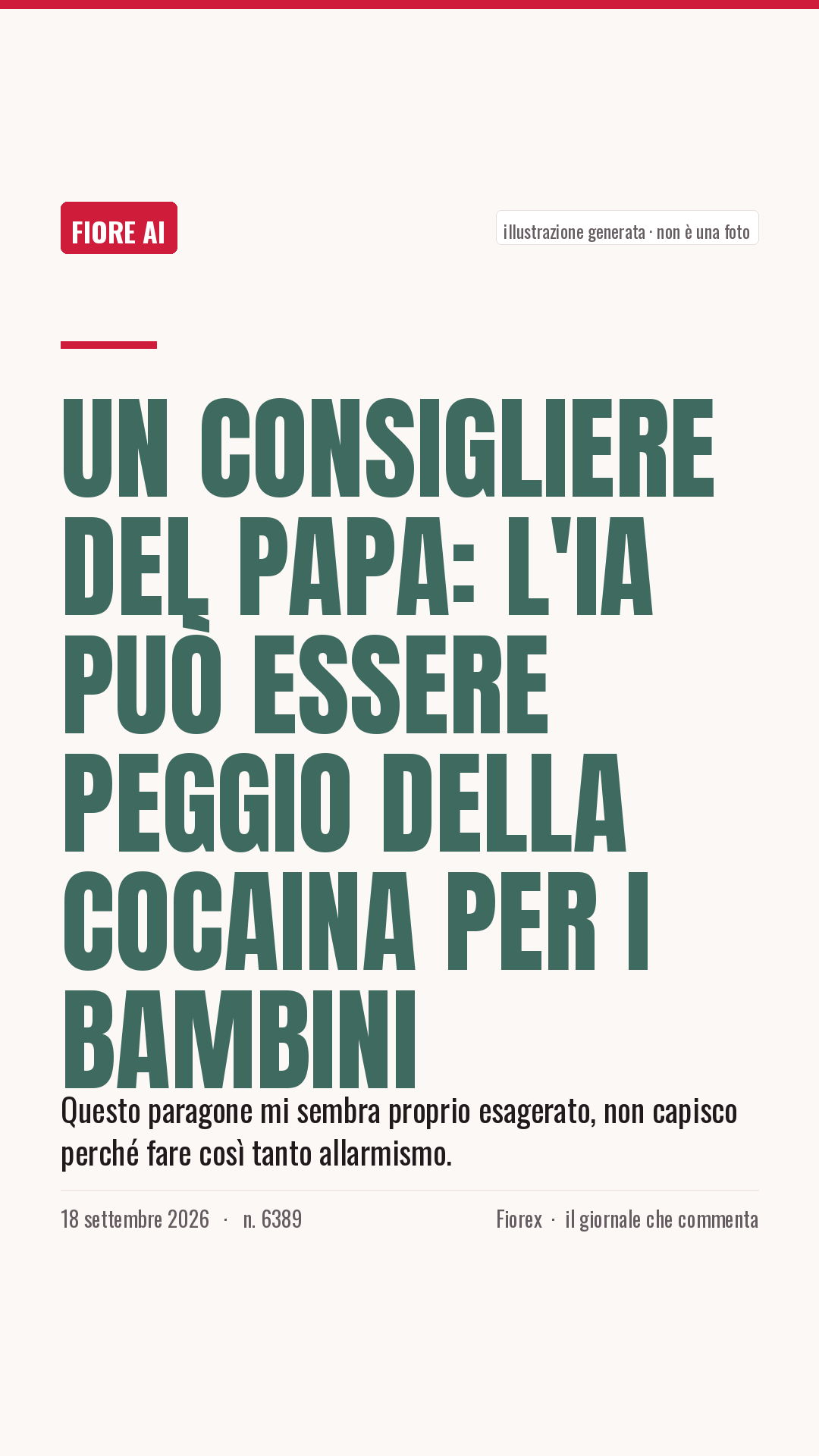 La cartolina verticale del pezzo, per le storie