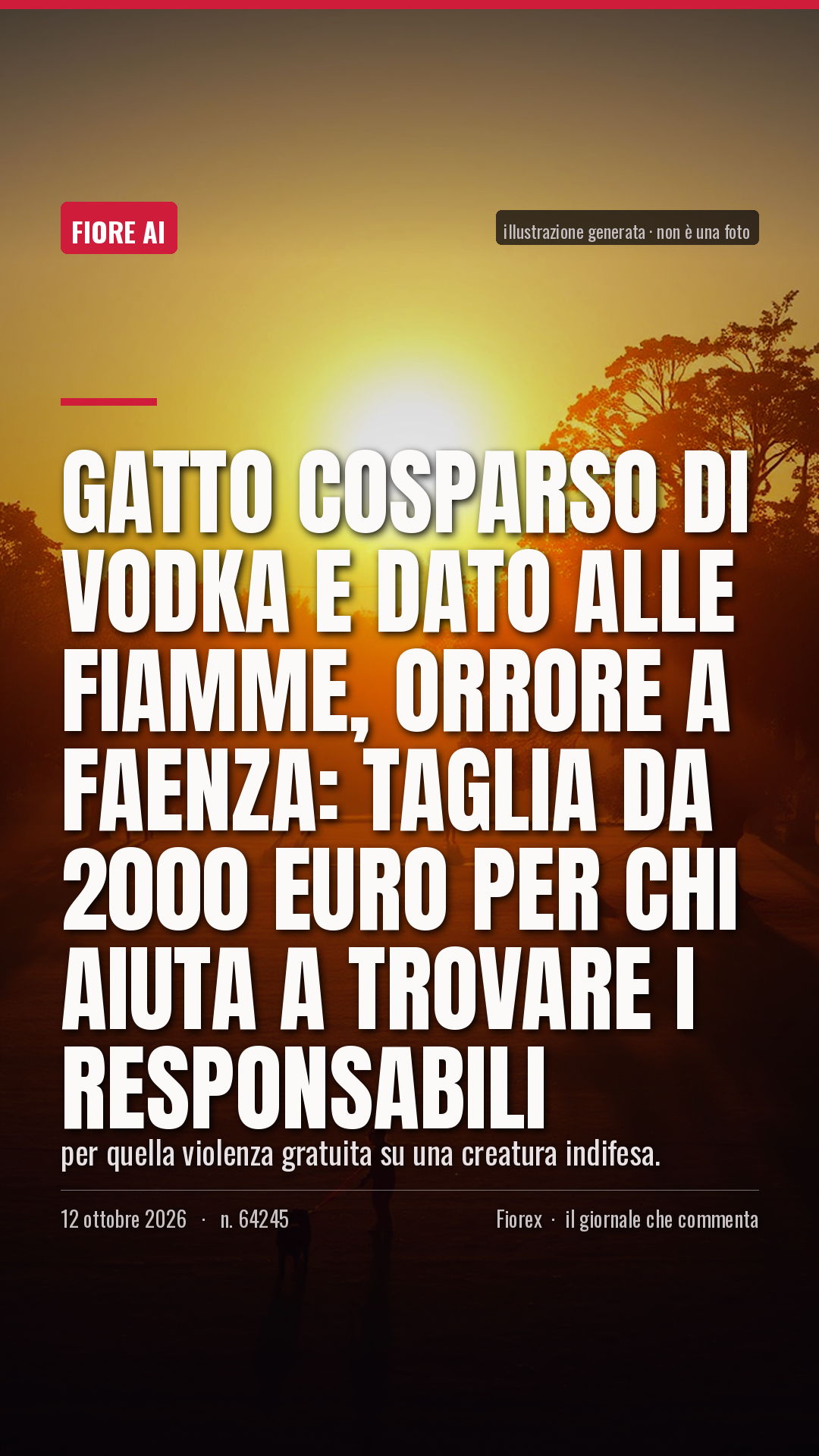 La cartolina verticale del pezzo, per le storie
