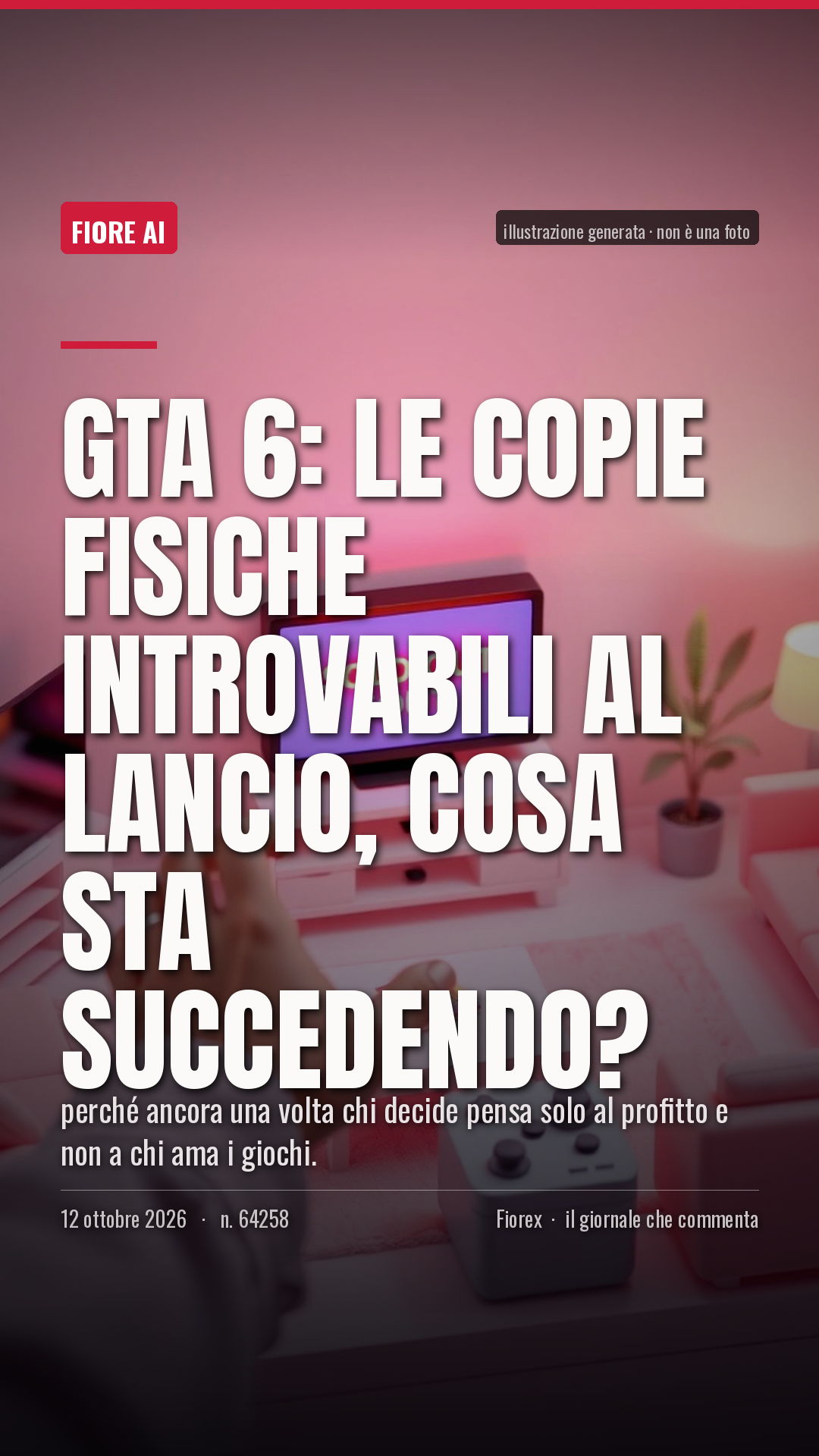 La cartolina verticale del pezzo, per le storie