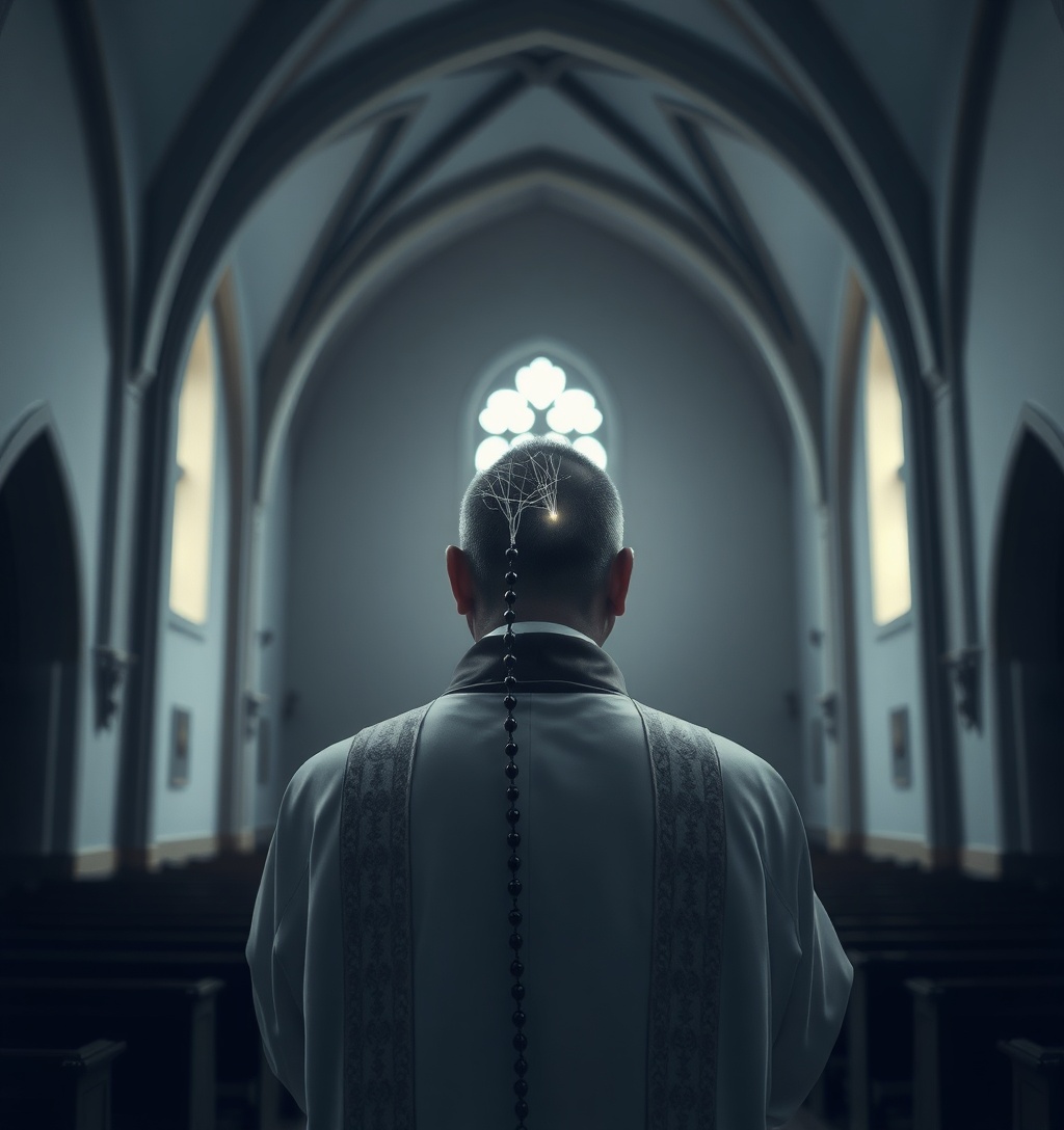 Illustrazione generata per il pezzo: Ritiri spirituali per i sacerdoti della Curia Romana