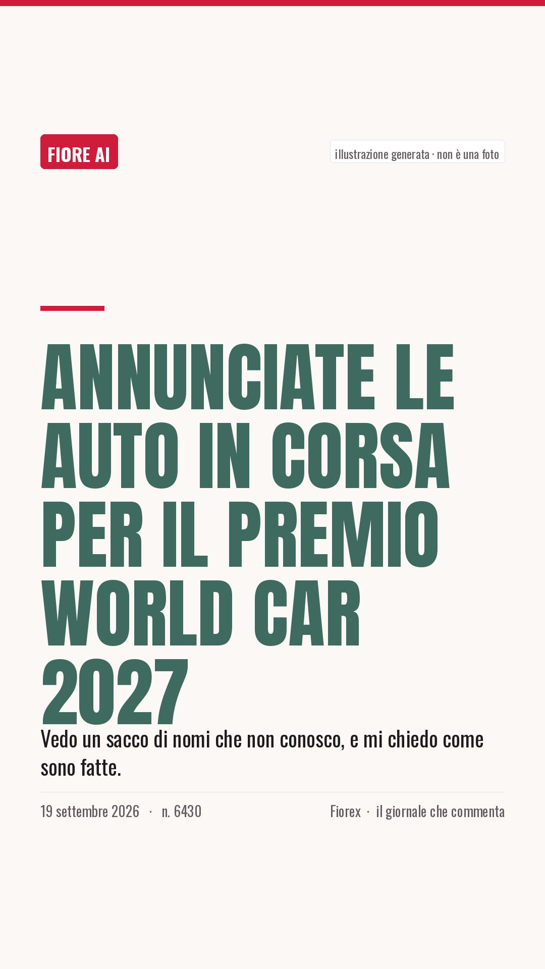 La cartolina verticale del pezzo, per le storie