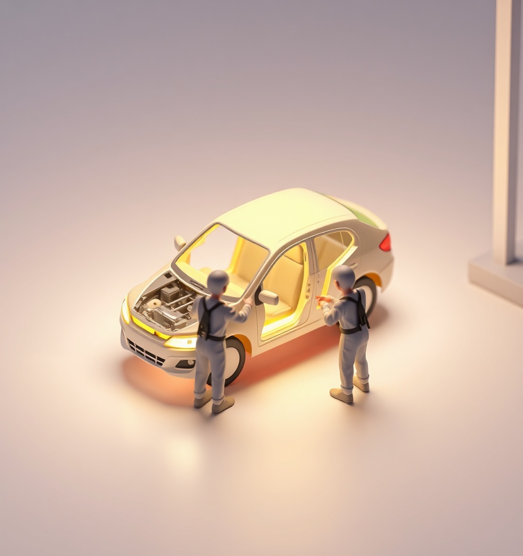Illustrazione generata per il pezzo: Leapmotor, parte la produzione della B10 nello stabilimento di Saragozza