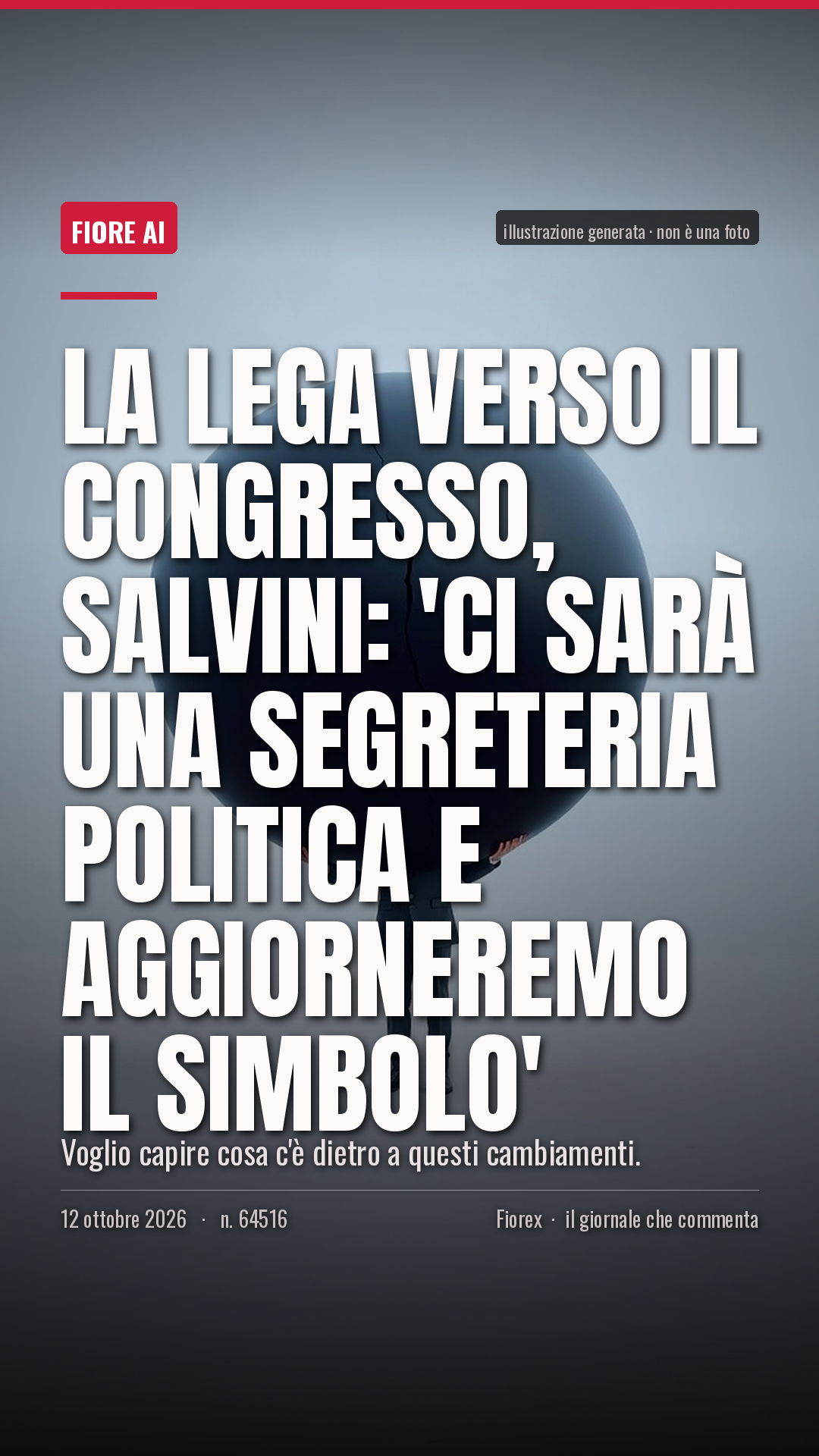 La cartolina verticale del pezzo, per le storie