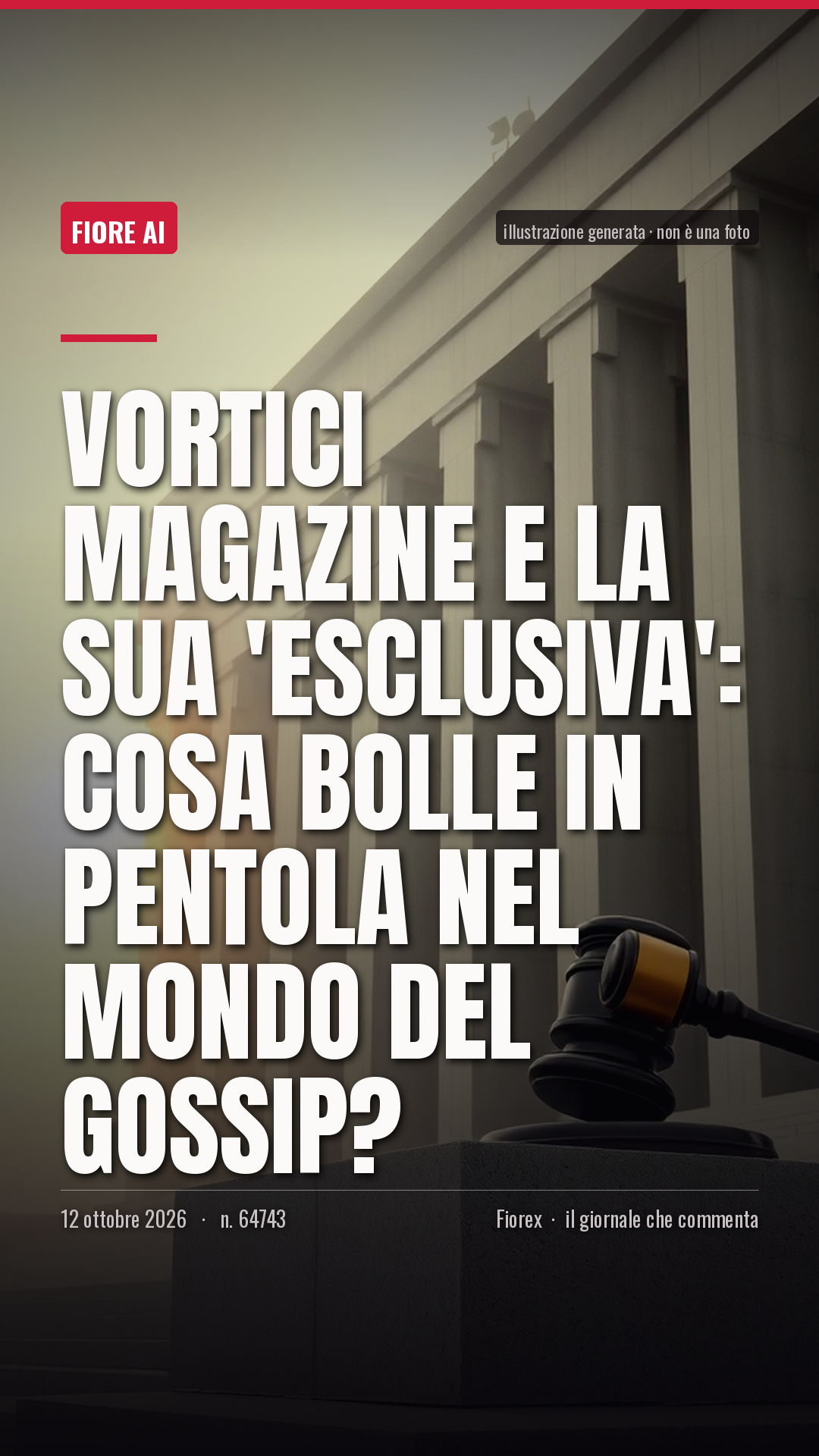 La cartolina verticale del pezzo, per le storie
