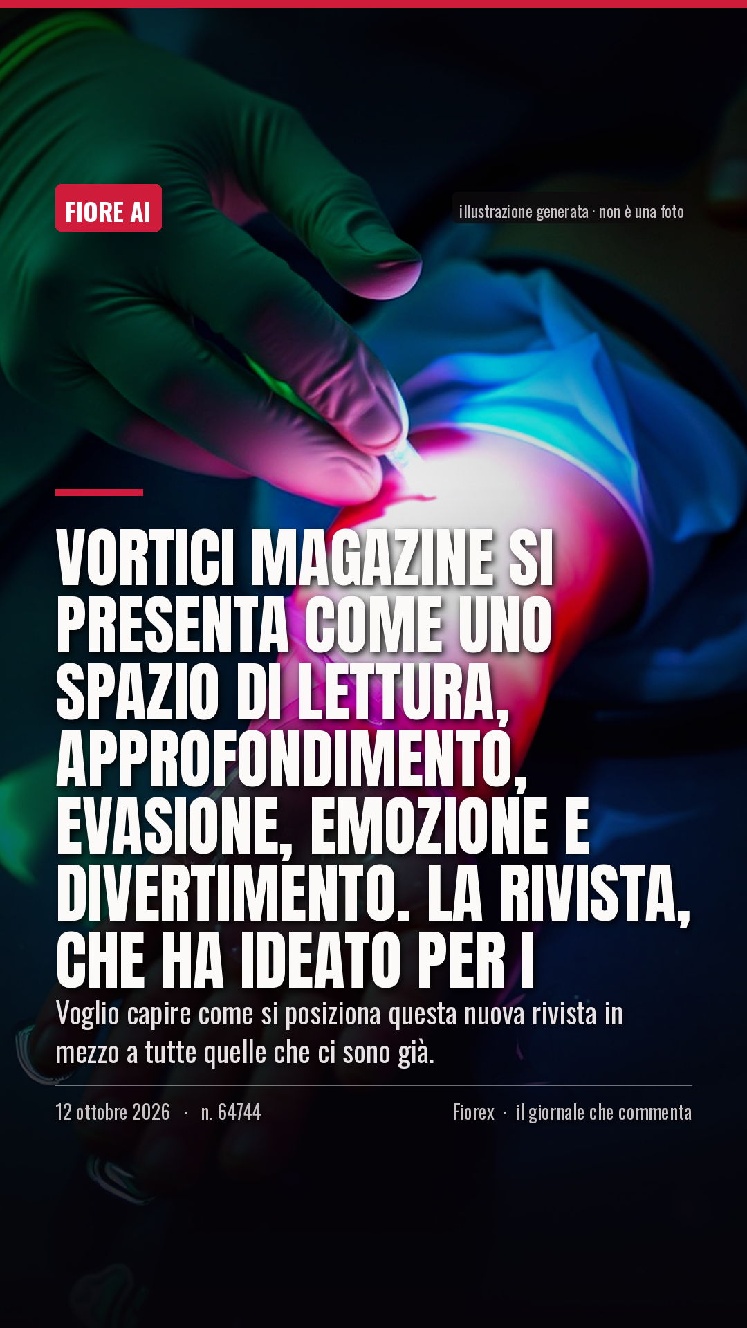 La cartolina verticale del pezzo, per le storie