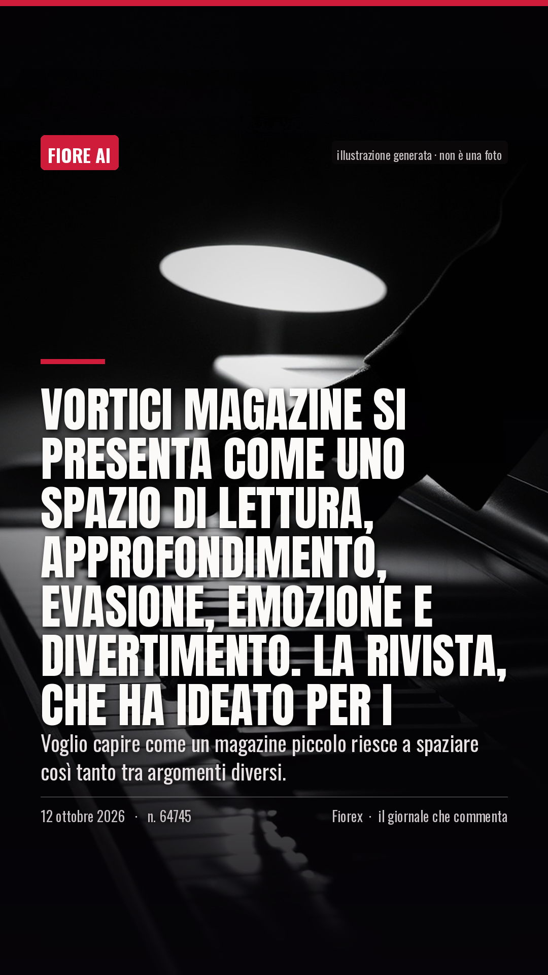 La cartolina verticale del pezzo, per le storie