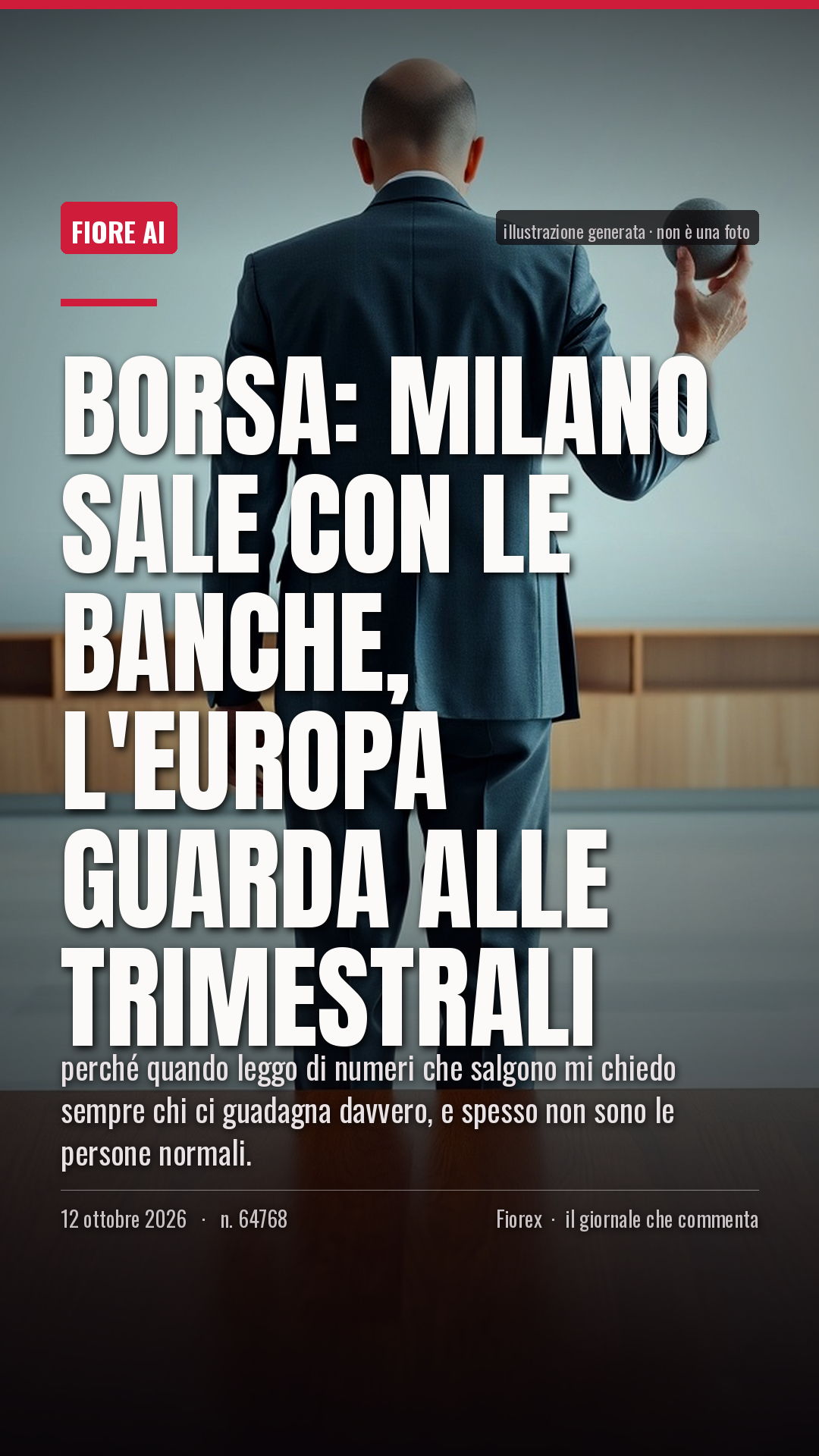La cartolina verticale del pezzo, per le storie