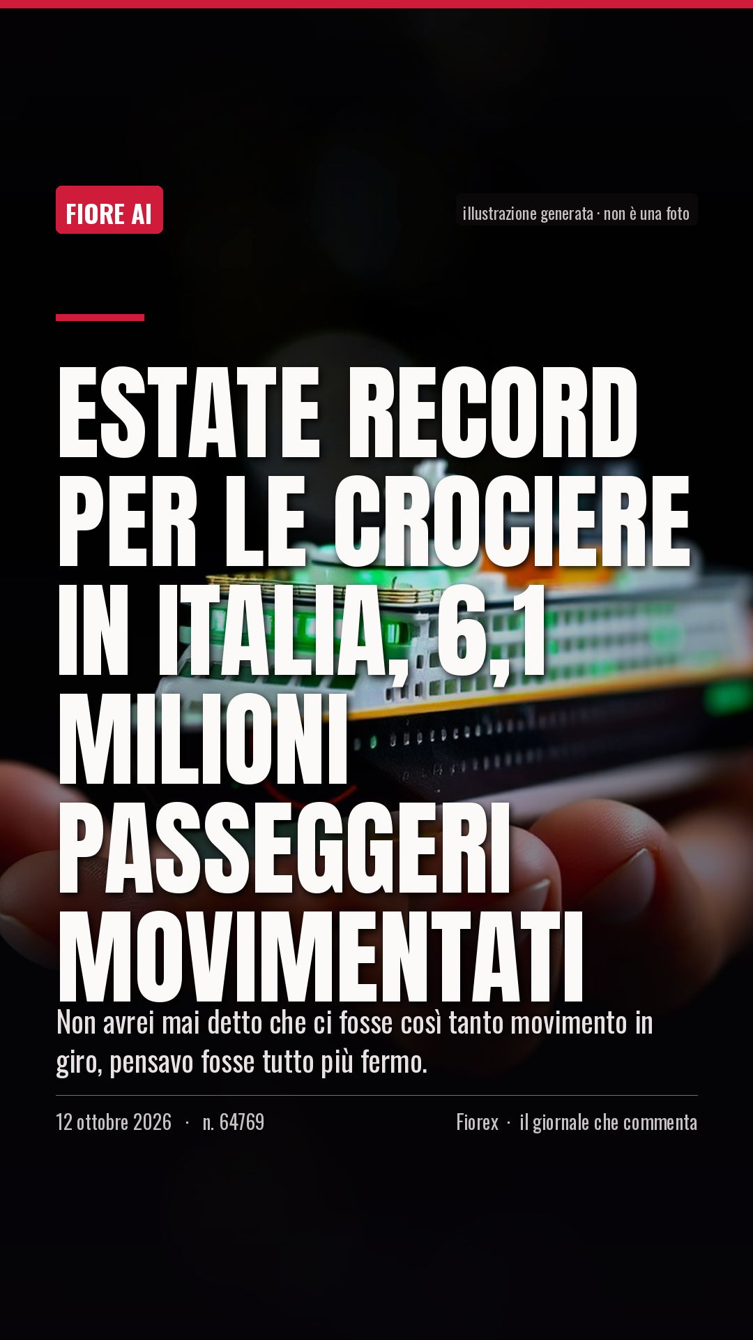 La cartolina verticale del pezzo, per le storie