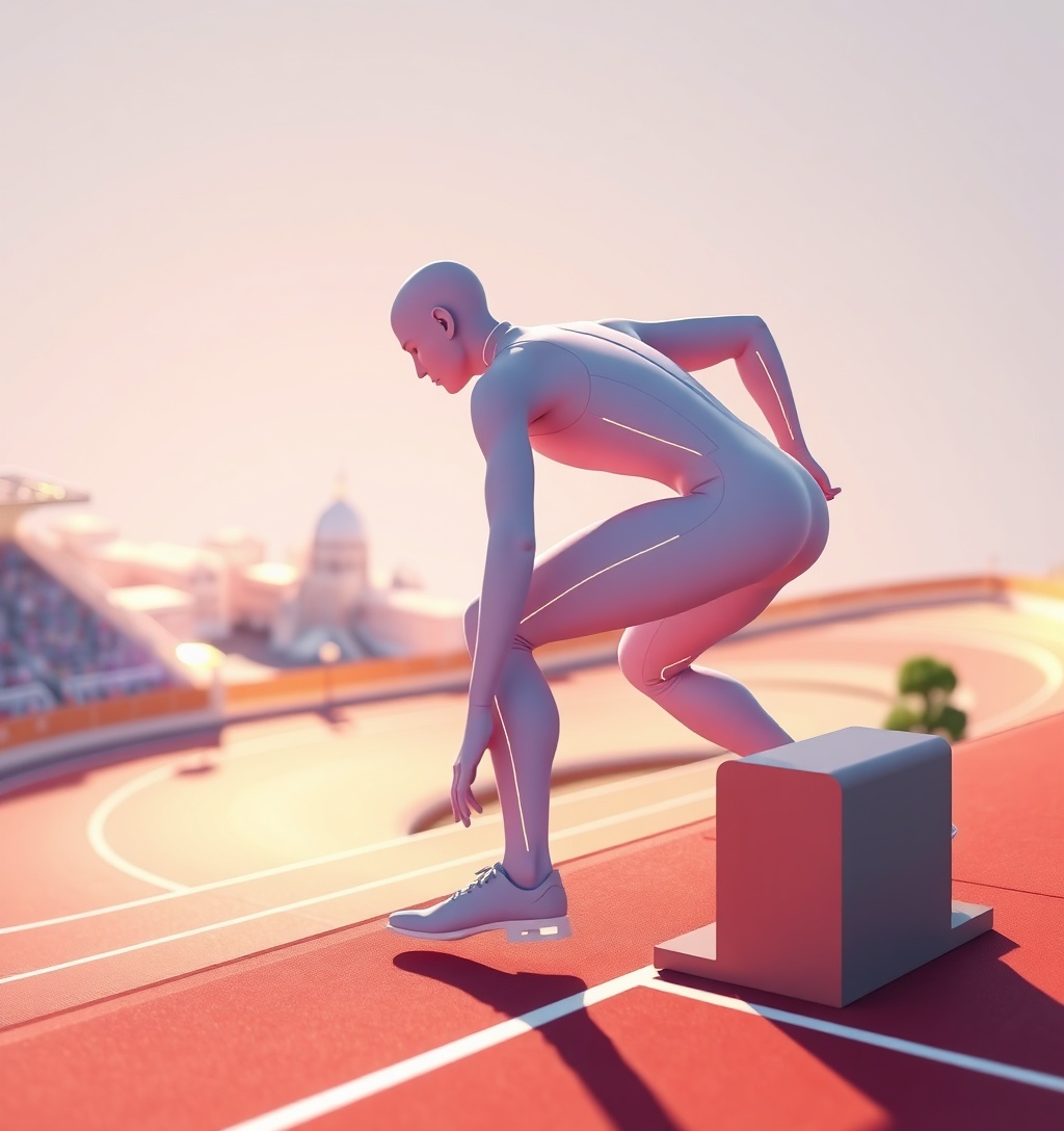 Illustrazione generata per il pezzo: Atletica: Golden Gala 2027 a Roma il 27 maggio