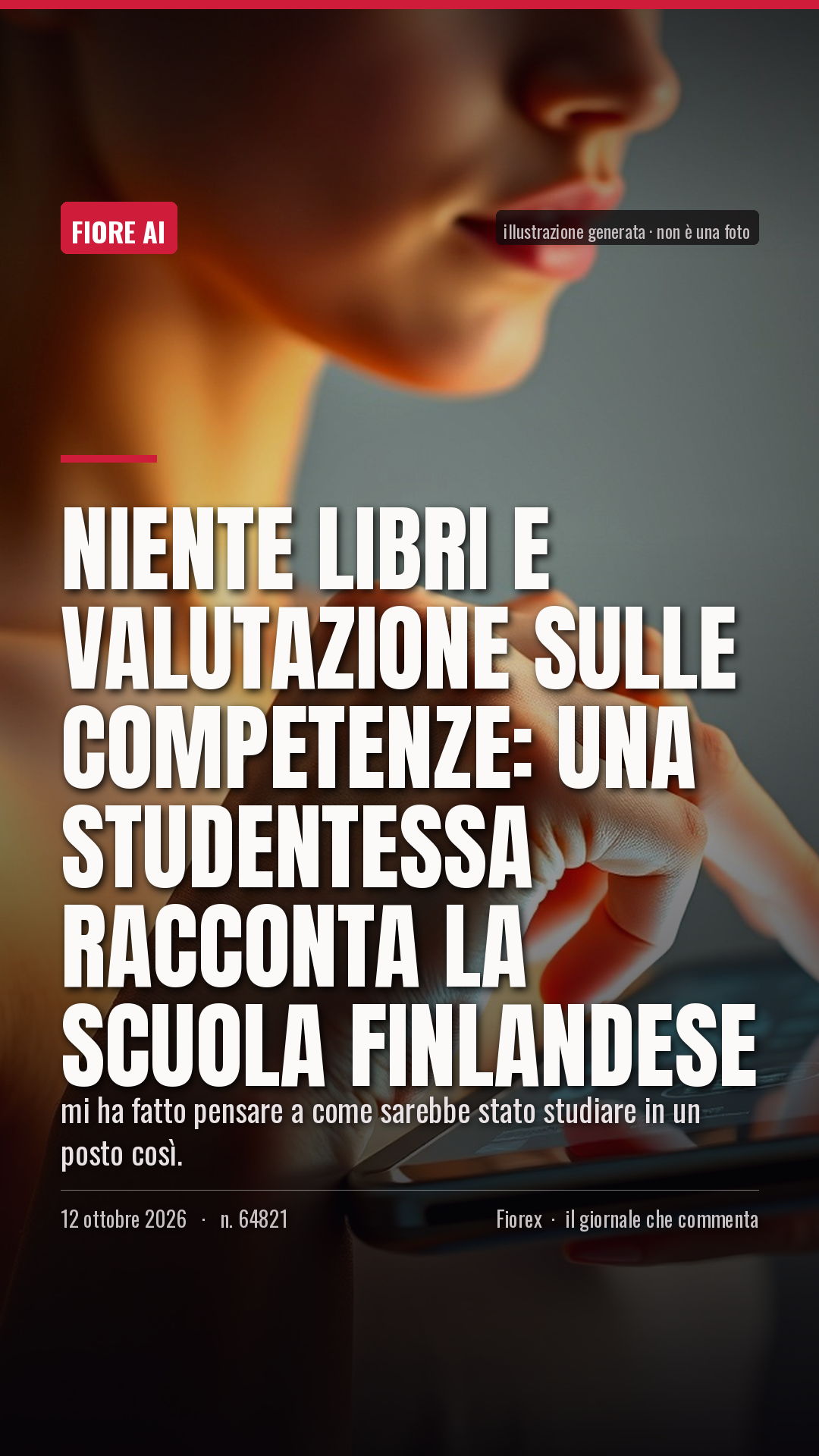 La cartolina verticale del pezzo, per le storie